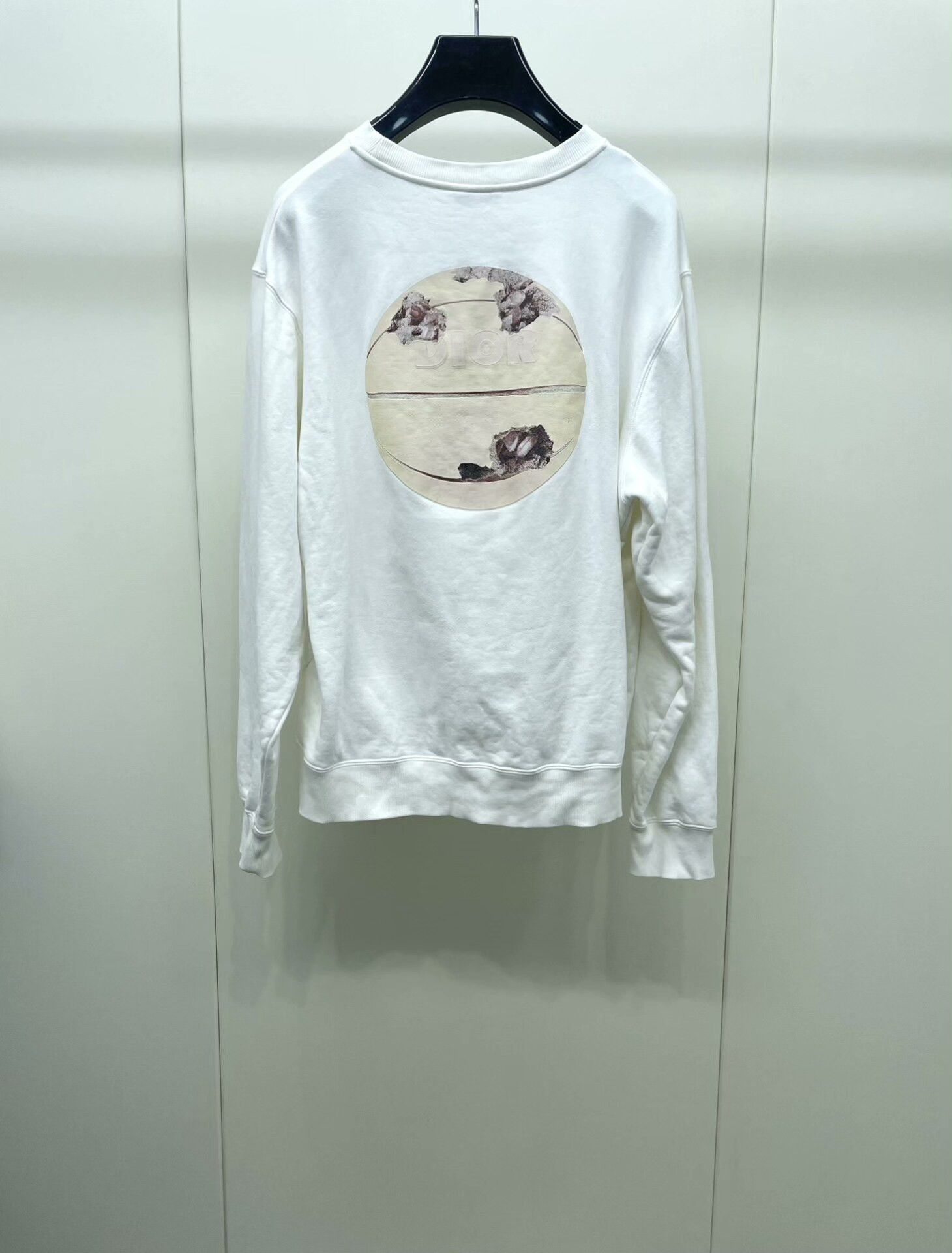Dior Dior White Pullover Sweatshirt Size US L / EU 52-54 / 3 - 1 Thumbnail