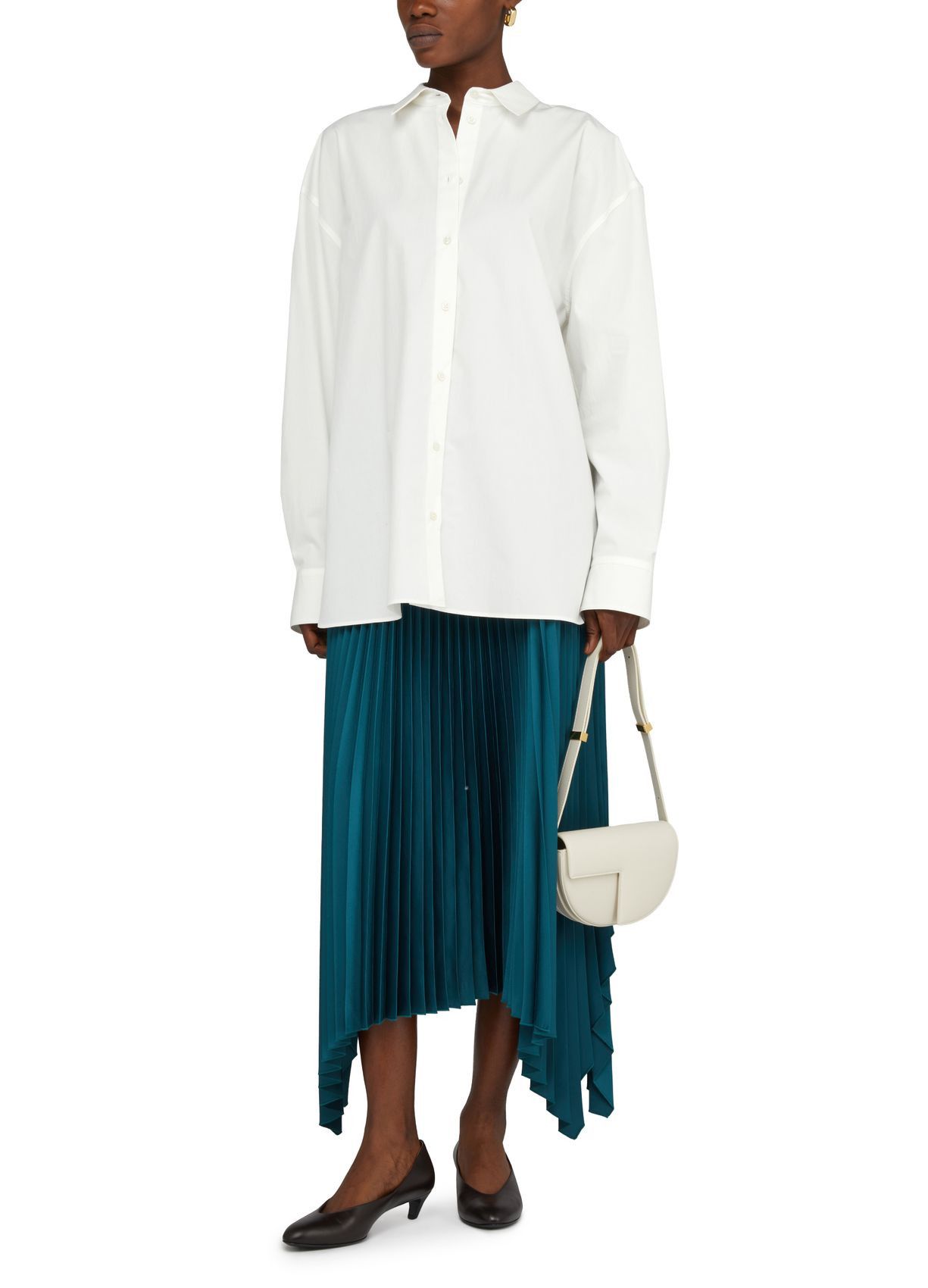 Loulou de Saison o1s22i1n1024 Espanto Oversized Shirt in White Size XS / US 0-2 / IT 36-38 - 6 Thumbnail