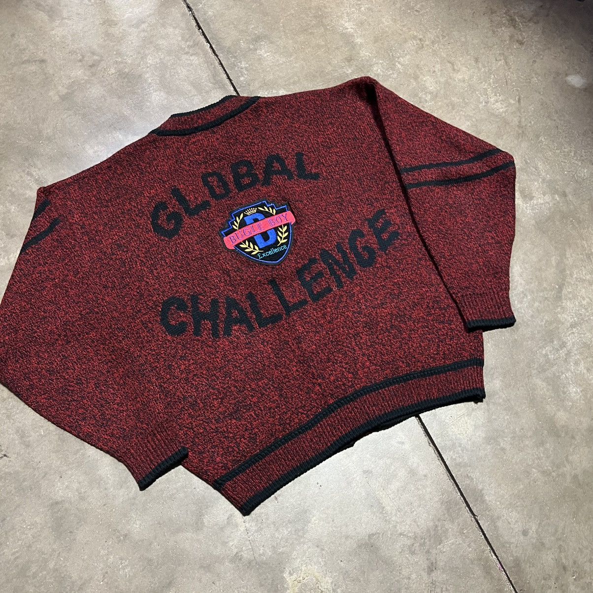 Vintage Vintage 90s Bugle Boy Global Challenge Sweater Cardigan Size US L / EU 52-54 / 3 - 2 Thumbnail