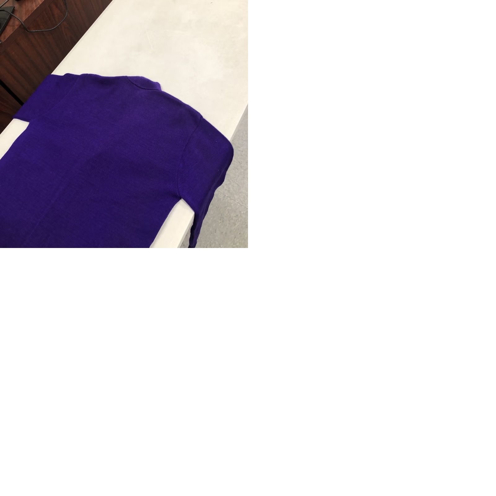 Vintage VINTAGE Letterman Sweater Wool 1940s Purple With White Letter Jersild Sz Med Shirt Mens Size US M / EU 48-50 / 2 - 9 Thumbnail
