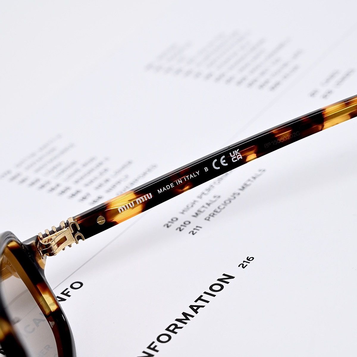 Miu Miu MIU MIU 0MU 11ZS SUNGLASSES Size ONE SIZE - 4 Thumbnail