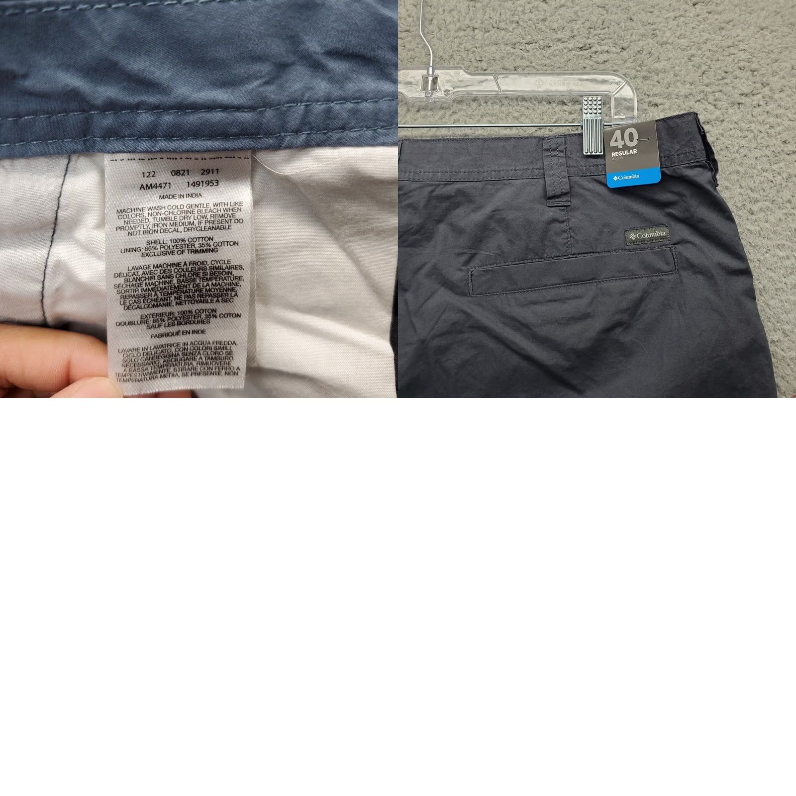 Vintage Columbia Mens Chino Shorts Flat Front Gray 40 Regular Fit Slash Pocket Size: Mens 40: Gray: Swing Outdoor Men Size US 40 / EU 56 - 8 Thumbnail