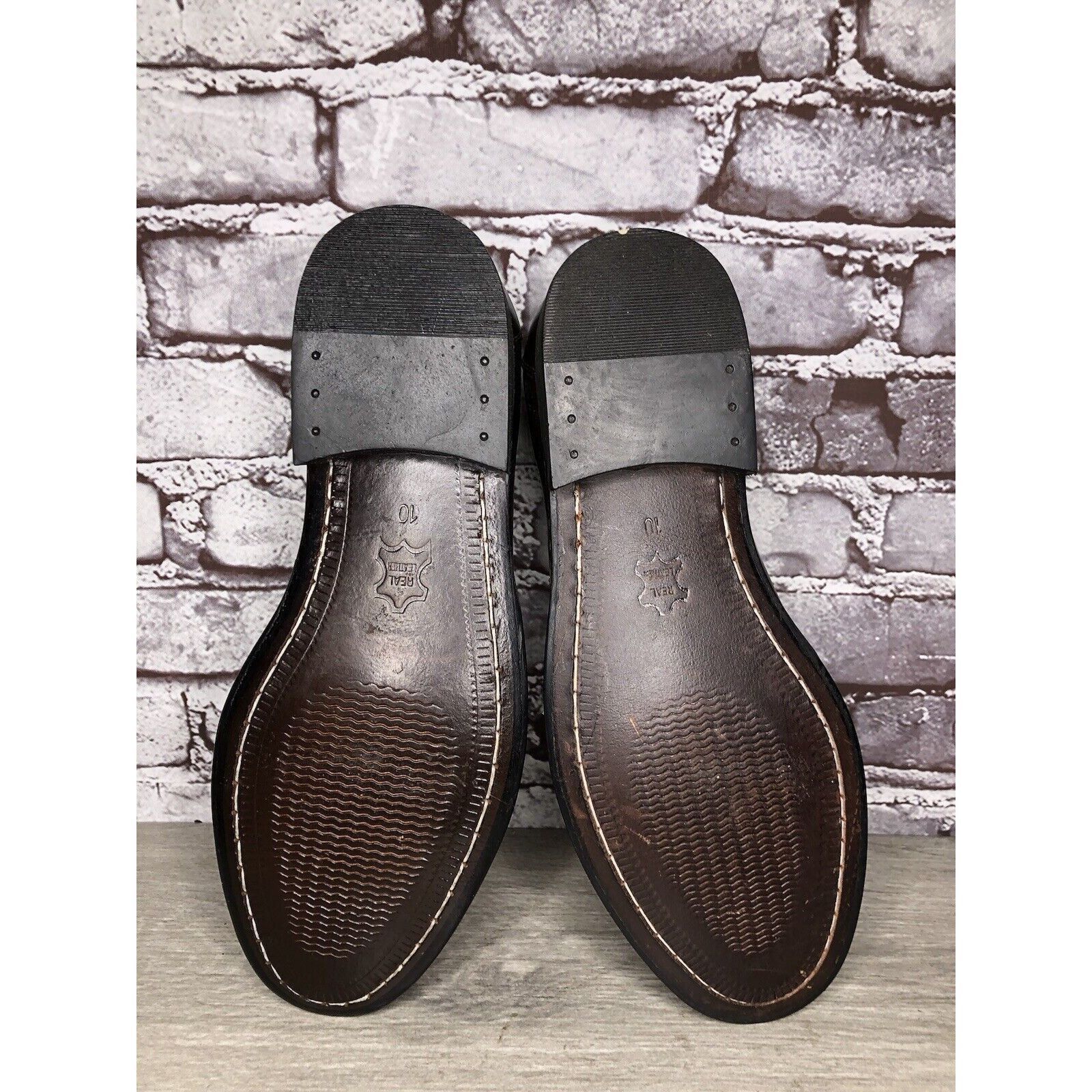 Other Clifford James Brown Leather Slip On Dress Loafers Shoes Men Size US 10 / EU 43 - 6 Thumbnail