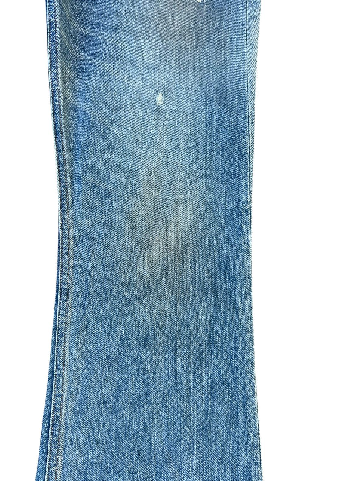 Vintage Mud Wash Back Bone Dirty Selvedge Denim Super Flare Jeans Size US 30 / EU 46 - 13 Thumbnail