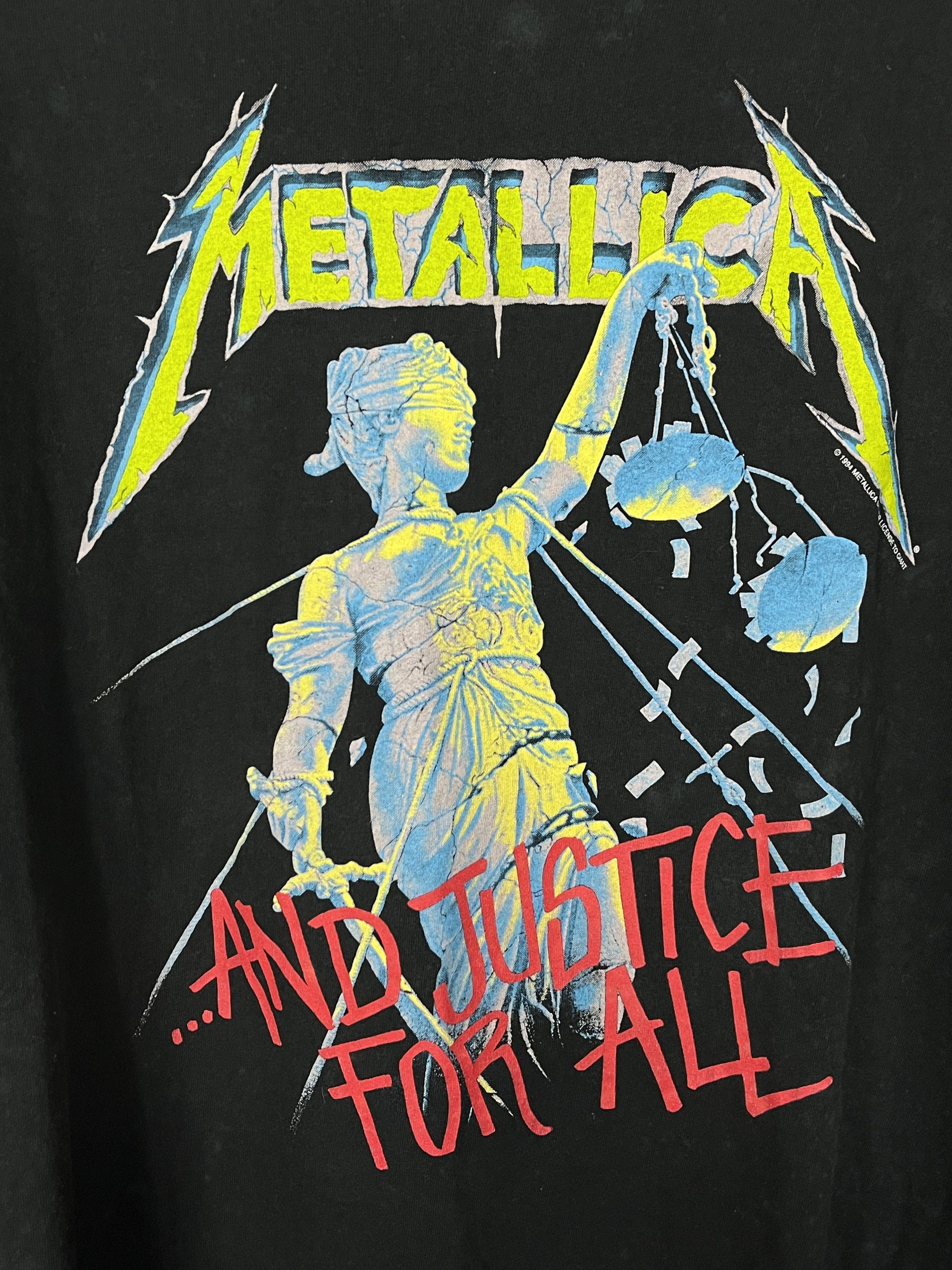 Band Tees × Giant × Vintage Giant Metallica ‘…And Justice for All’ 1994 Tshirt Size US XXL / EU 58 / 5 - 7 Thumbnail
