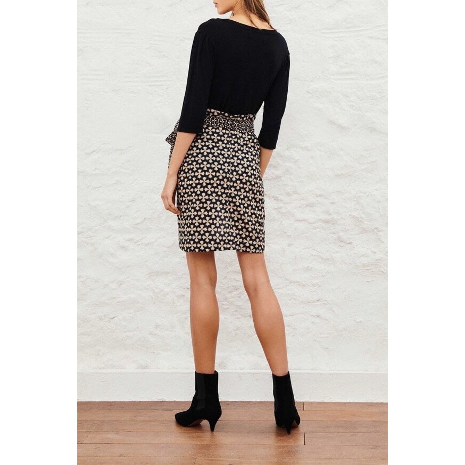 ba&sh NWT Ba&sh Wrap Midi XS Draped Skirt Sz 0 Geometric Tulip Hem Size 25" / US 0 / IT 36 - 4 Thumbnail