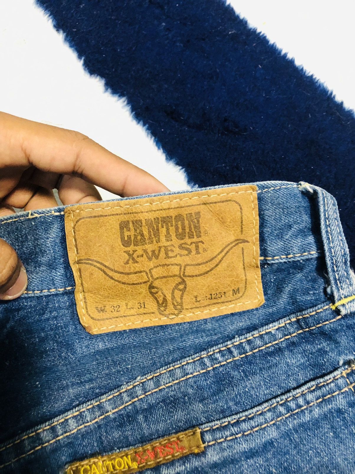 Sugar Cane × Vintage Canton Distressed Jeans (1) Size US 28 / EU 44 - 14 Thumbnail