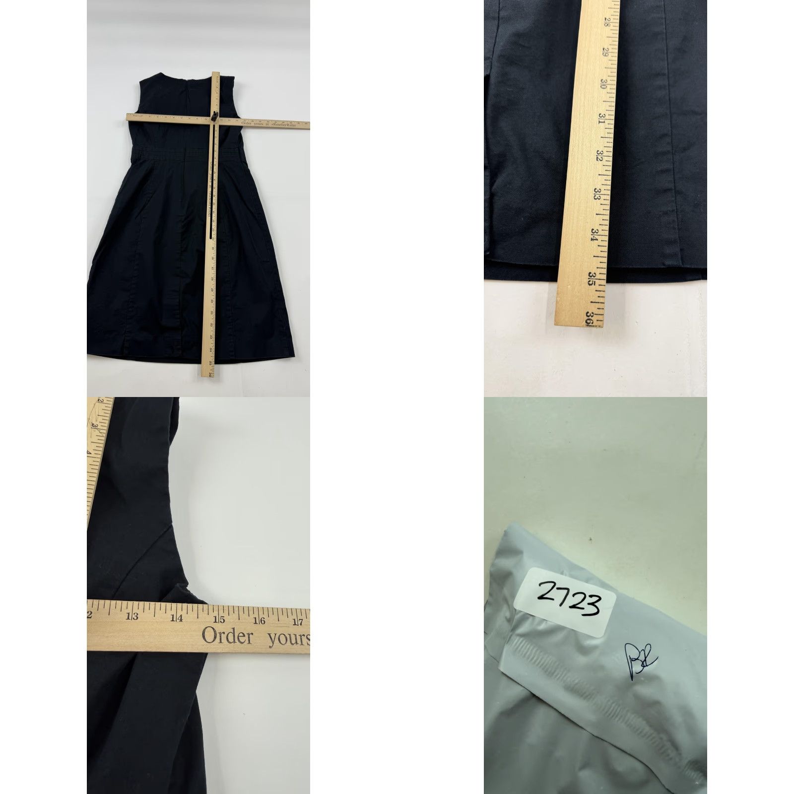 Banana Republic Banana Republic Dress Womens 2 Black Sleeveless Scoop Neck A-Line Work Office Size XS / US 0-2 / IT 36-38 - 8 Thumbnail