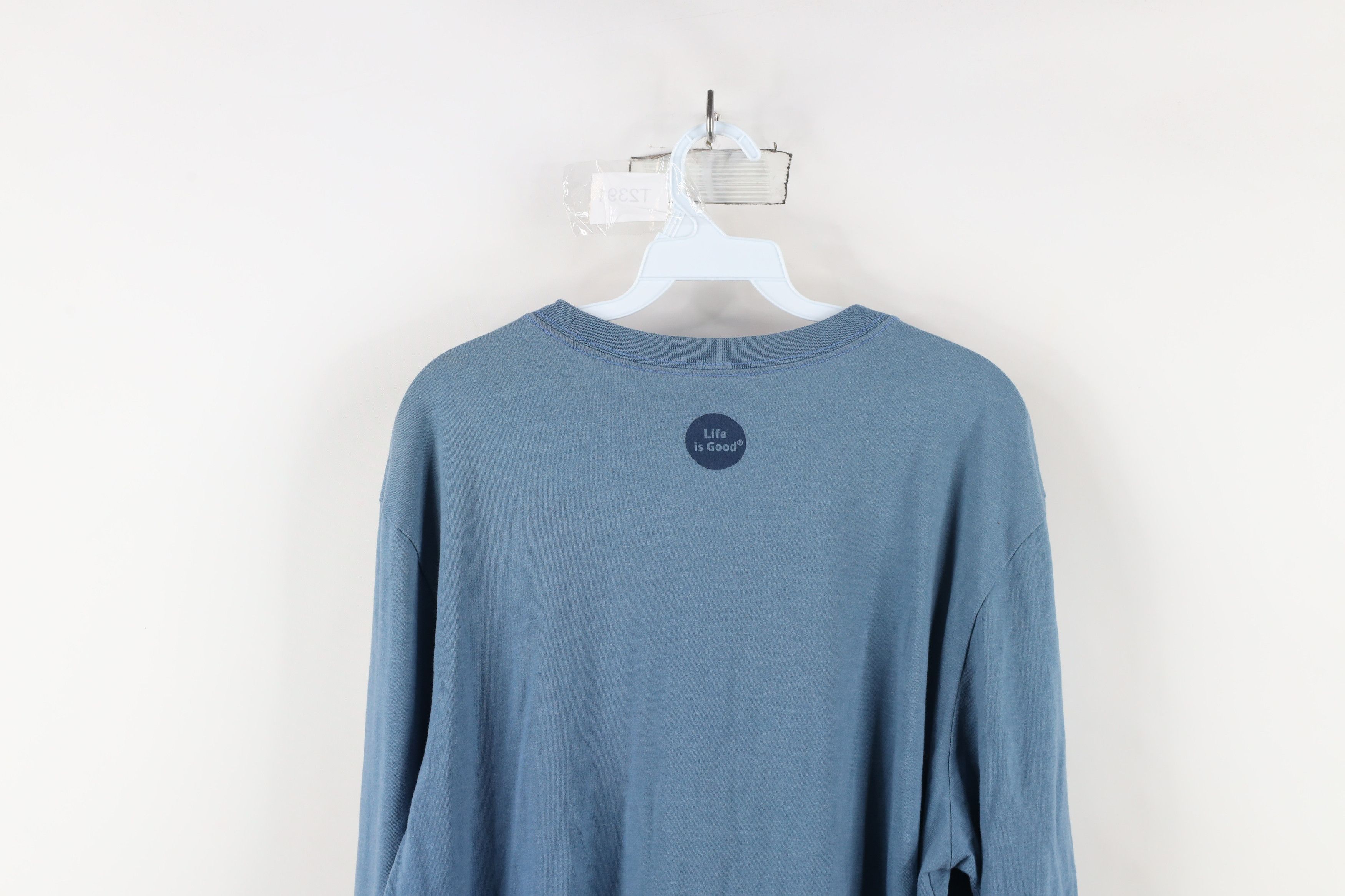 Life is Good × Vintage Life Is Good Tribal Tiger Knit Long Sleeve T-Shirt Blue Size US L / EU 52-54 / 3 - 12 Thumbnail