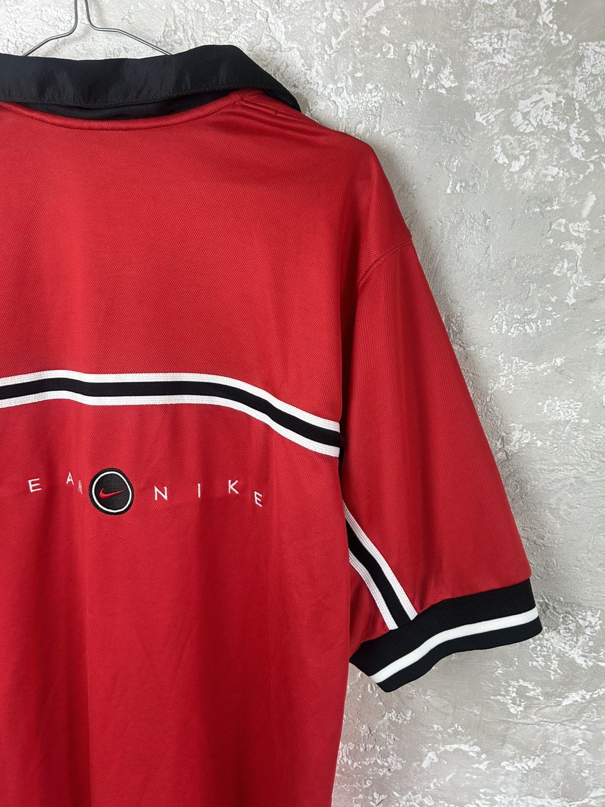 Nike Vintage Nike Jersey Striped Polo Y2K Stretch Performance Size US M / EU 48-50 / 2 - 10 Thumbnail