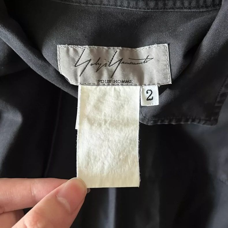 Yohji Yamamoto Yohji Yamamoto Yohji Yamamoto Black Collar Shirt Size US M / EU 48-50 / 2 - 6 Thumbnail