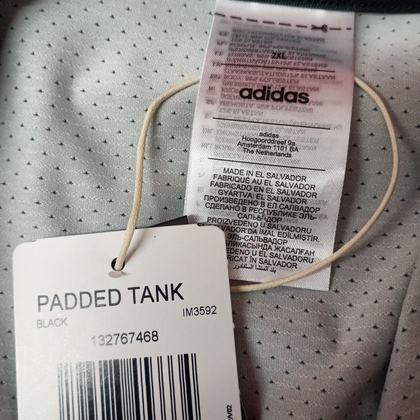 Adidas Adidas Basketball Padded Aeroready Tank Shirt Size Men's 2XL Size US XXL / EU 58 / 5 - 5 Thumbnail