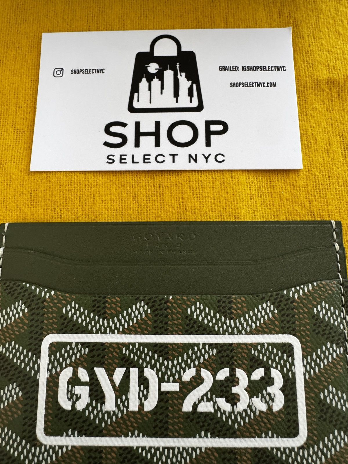 Goyard BRAND NEW GOYARD GYD-233 EXCLUSIVE OLIVE CARD HOLDER Size ONE SIZE - 3 Thumbnail