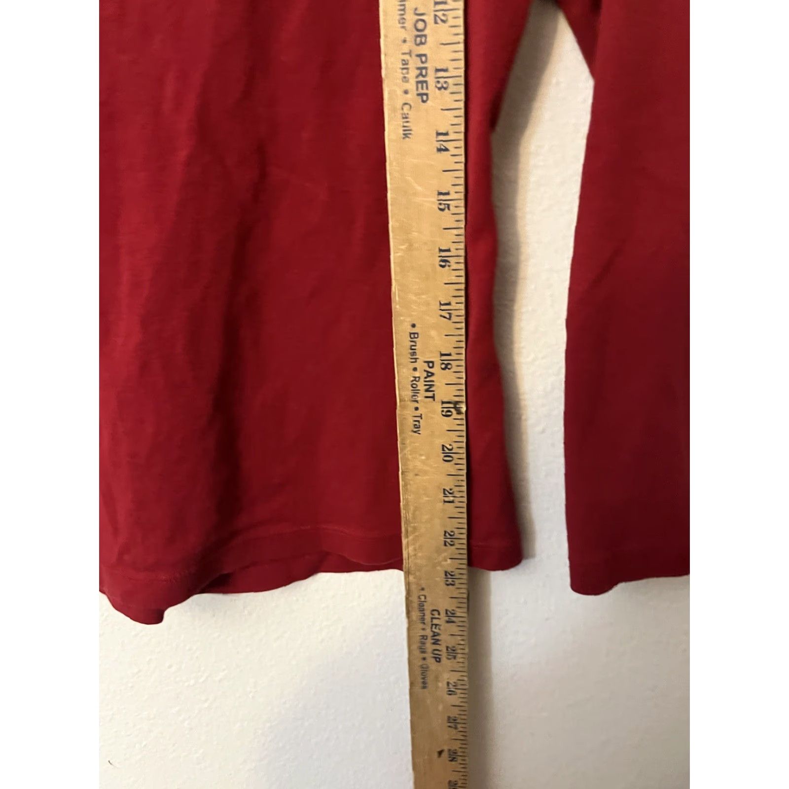 Talbots womens Talbots Blouse Shirt Knit Beaded Red M Petite Long Sleeve Size M / US 6-8 / IT 42-44 - 4 Thumbnail