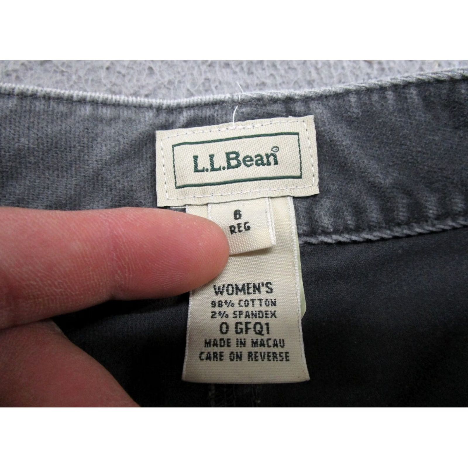 Vintage LL Bean Skirt Women's Size 6 A-Line Midi Gray Velour 0 80s Preppy Vintage No_GFQ1 Outdoors Size 28" / US 6 / IT 42 - 2 Thumbnail