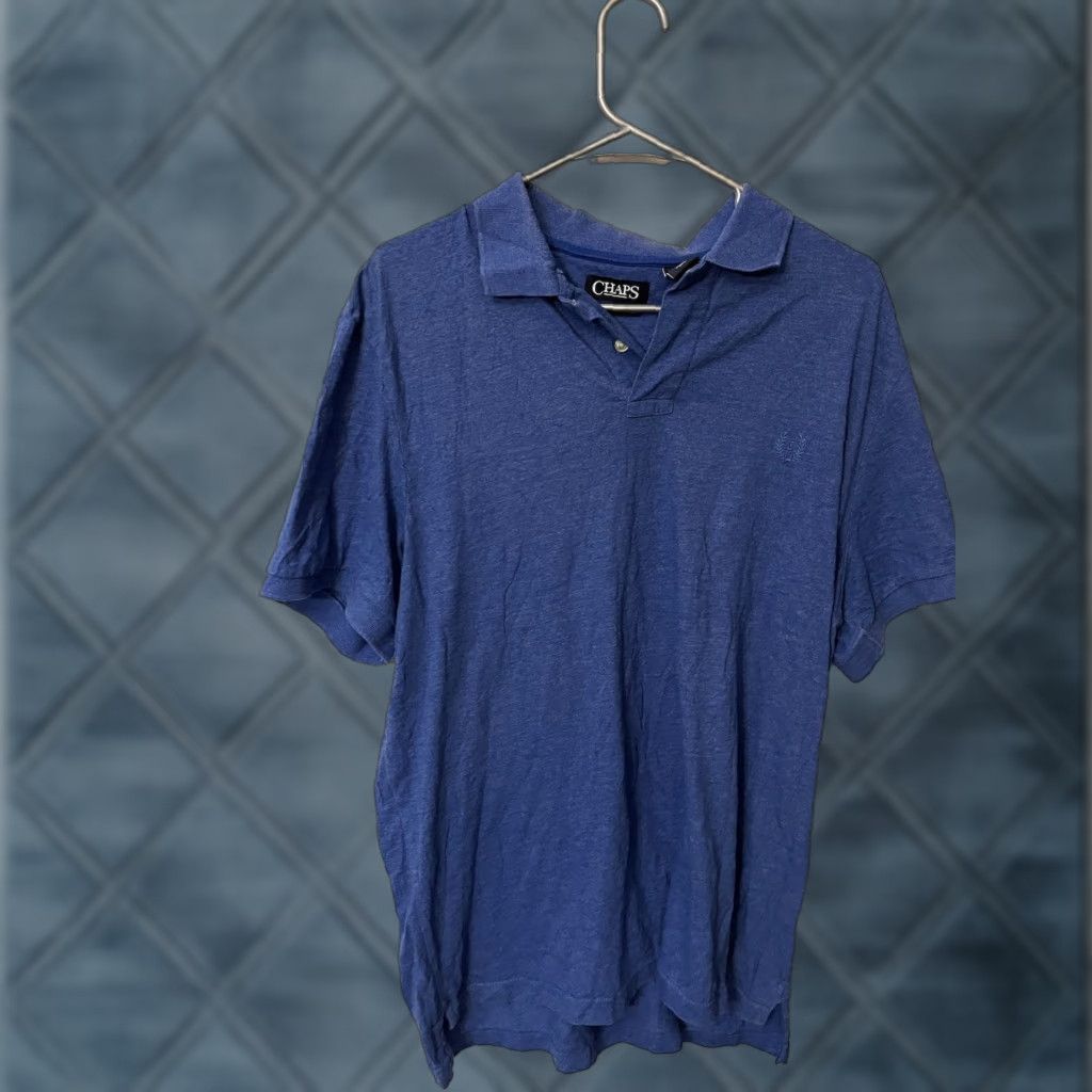Chaps VINTAGE Chaps Polo Shirt Men XL Blue 100% Cotton Short Sleeve Collared Golf N/A Size US XL / EU 56 / 4 - 1 Thumbnail