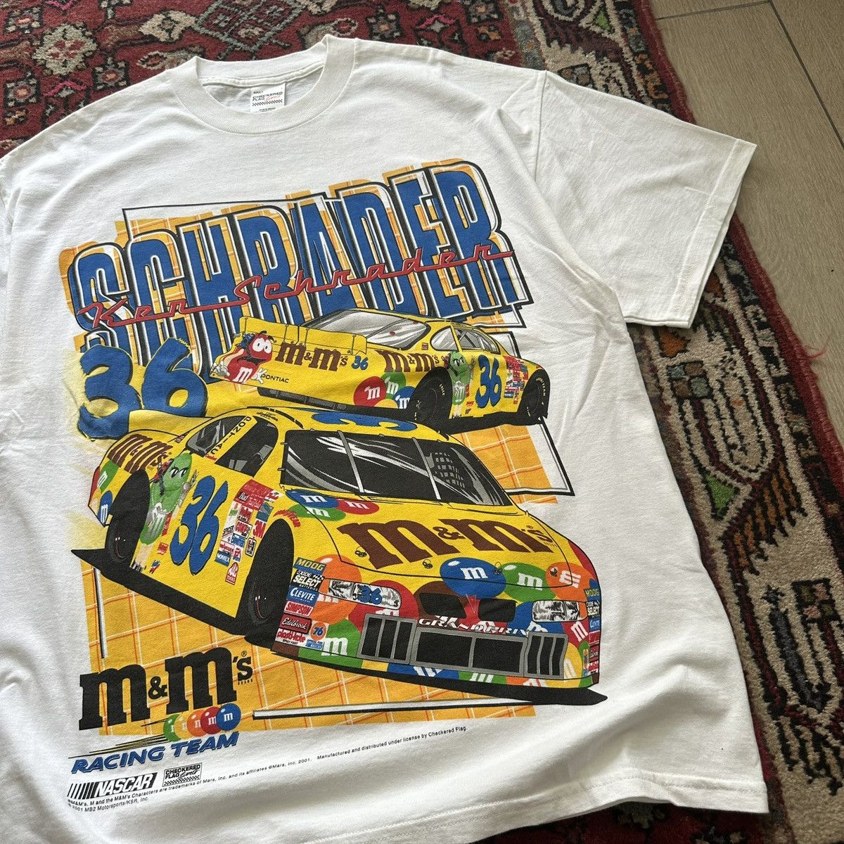 Vintage 2001 M&M’s NASCAR Racing Tee Double Sided Vintage Size US L / EU 52-54 / 3 - 3 Thumbnail