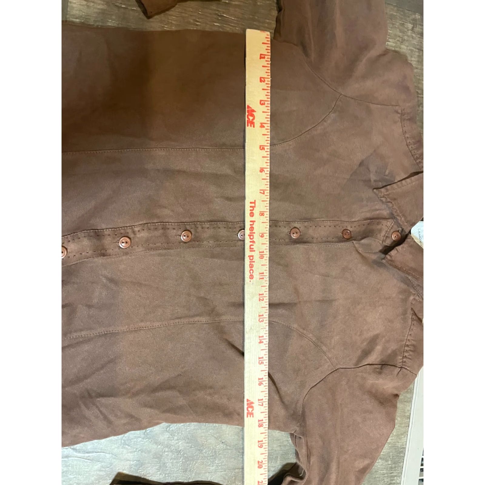 Vintage VINTAGE Lemon Grass Button Up Shirt Womens Small S Brown Collared Long Sleeve Size S / US 4 / IT 40 - 3 Thumbnail