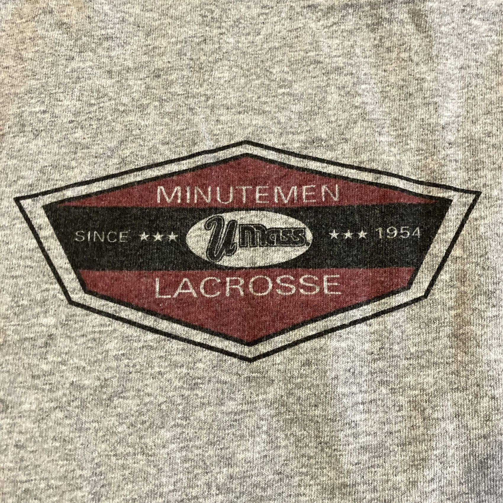 Delta VINTAGE Delta UMASS LACROSSE Gorilla Lacrosse Double-Sided Long Sleeve T Shirt XL Gray Mens XL Size US XL / EU 56 / 4 - 2 Thumbnail