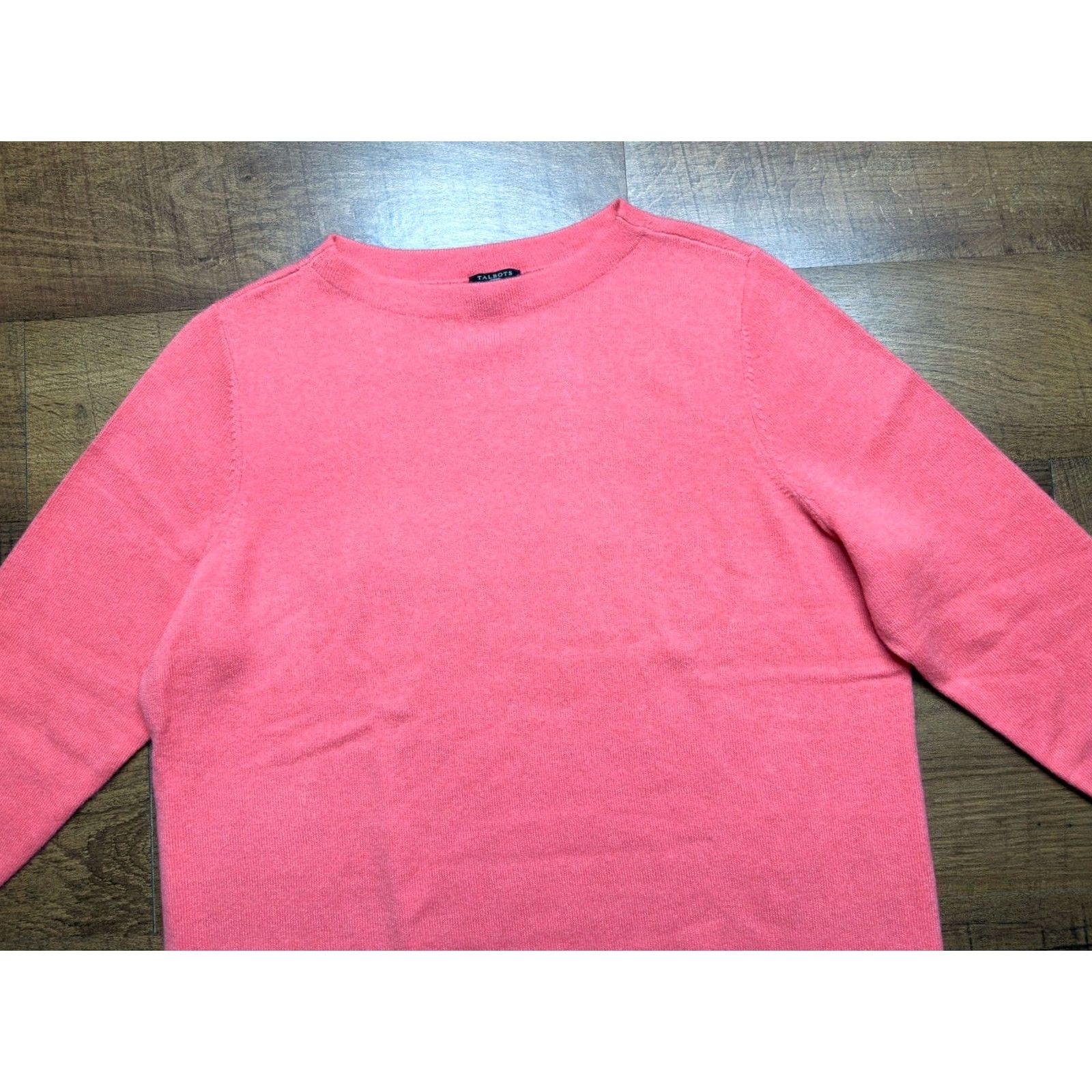 Talbots TALBOTS Pink Pure Cashmere 3/4 Sleeve Crew Neck Pullover Sweater - 1X - Womens - Pink - Cashmere - Pullover Size XL / US 12-14 / IT 48-50 - 2 Thumbnail