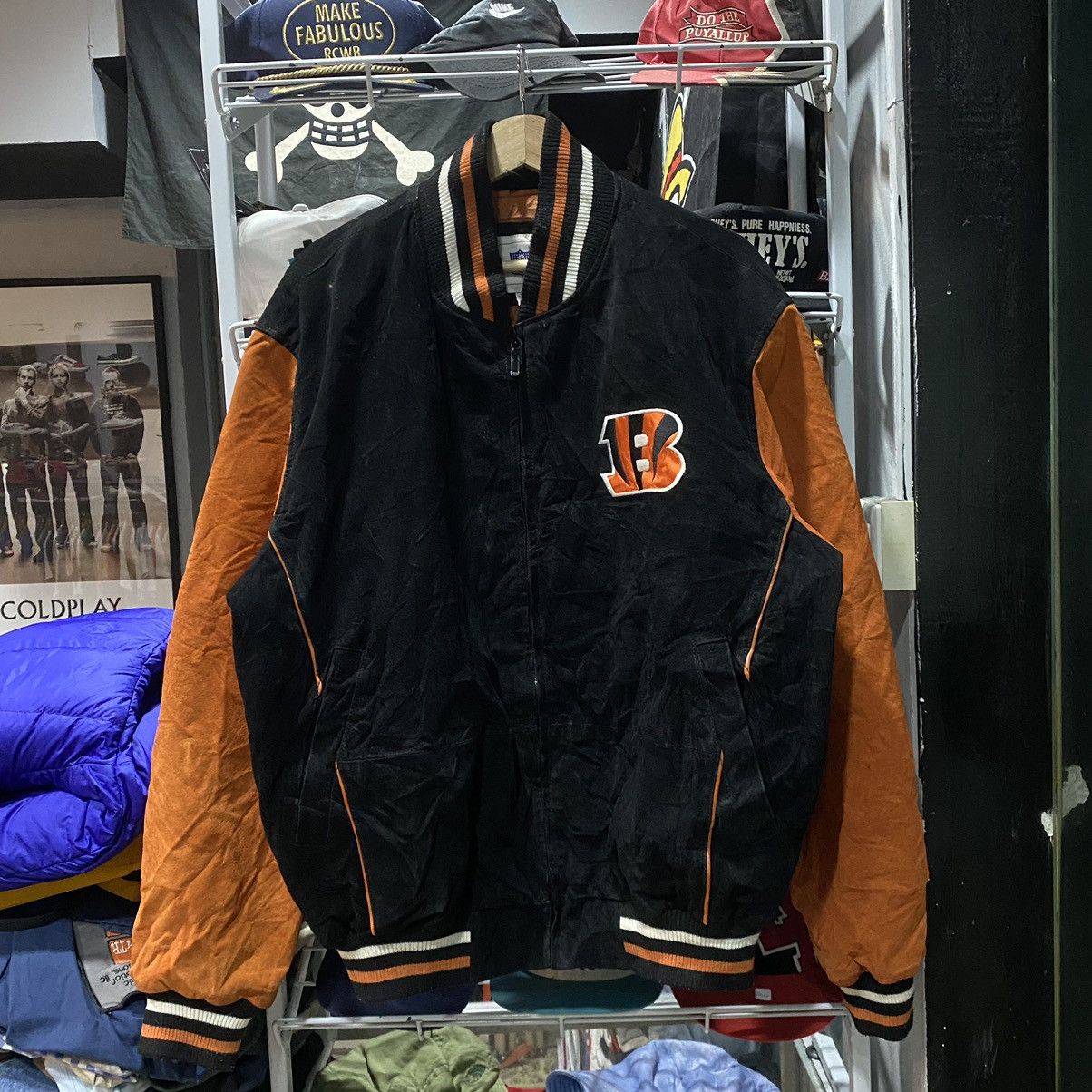 NFL Vintage Cincinnati Bengals Leather Jacket by NFL Size US L / EU 52-54 / 3 - 2 Thumbnail