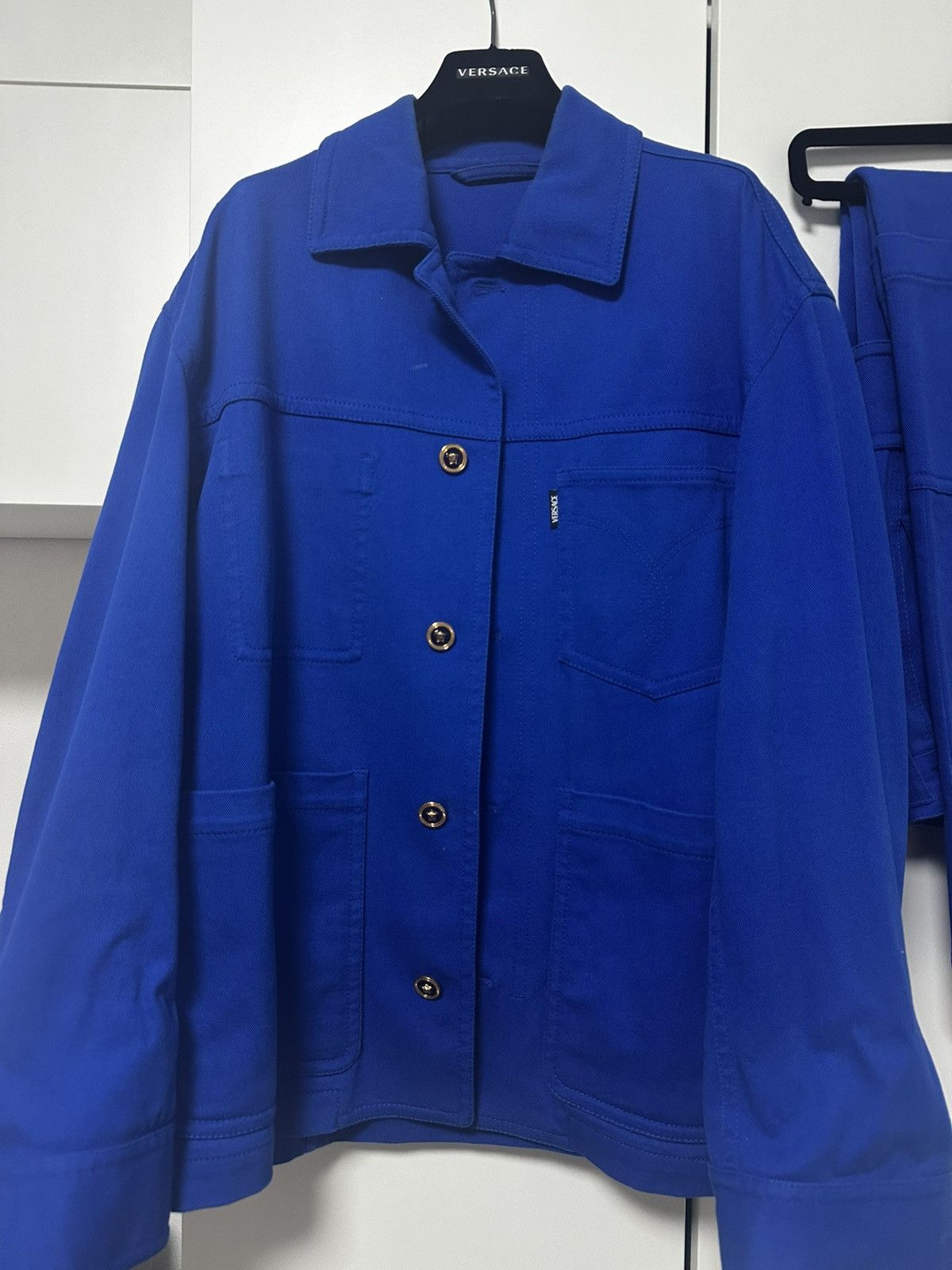 Versace Versace Blue Workwear Suit Size 46R - 2 Thumbnail