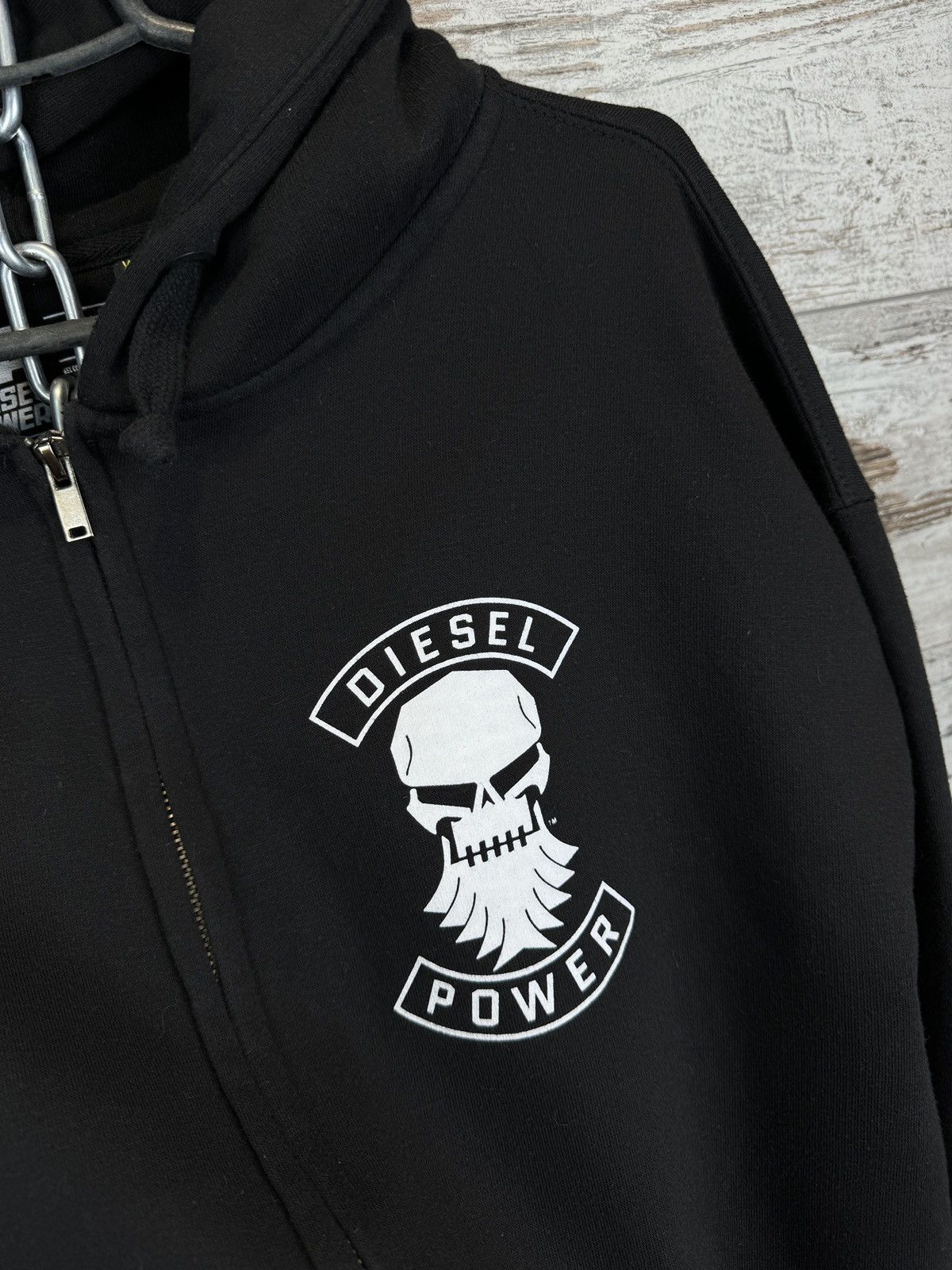 Diesel Mens Diesel Power USA Zip Hoodie black jacket Size US XL / EU 56 / 4 - 5 Thumbnail