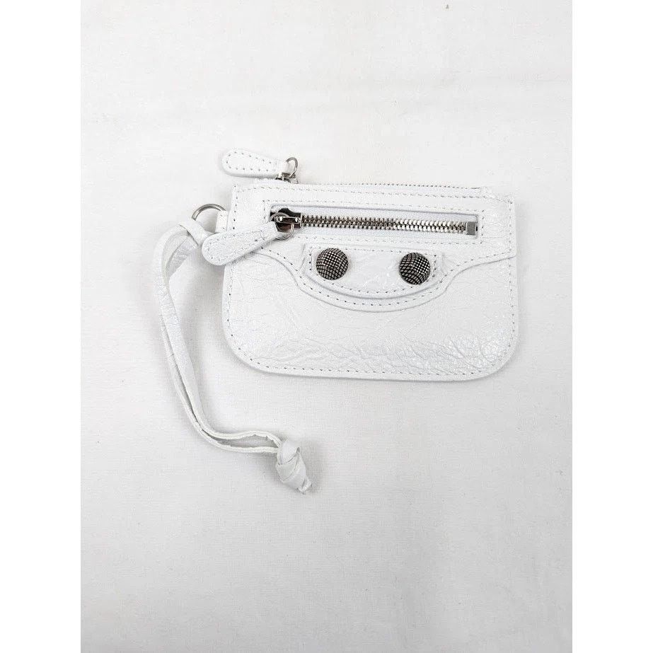 Balenciaga o1rshd1 Size: OS / Le Cagole Coin Purse in Optic White Size ONE SIZE - 1 Thumbnail