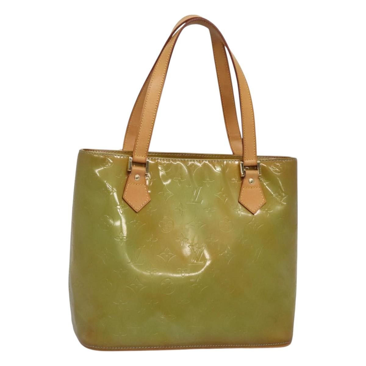 Louis Vuitton LOUIS VUITTON Monogram Vernis Houston Hand Bag Baby Blue Size ONE SIZE - 1 Thumbnail