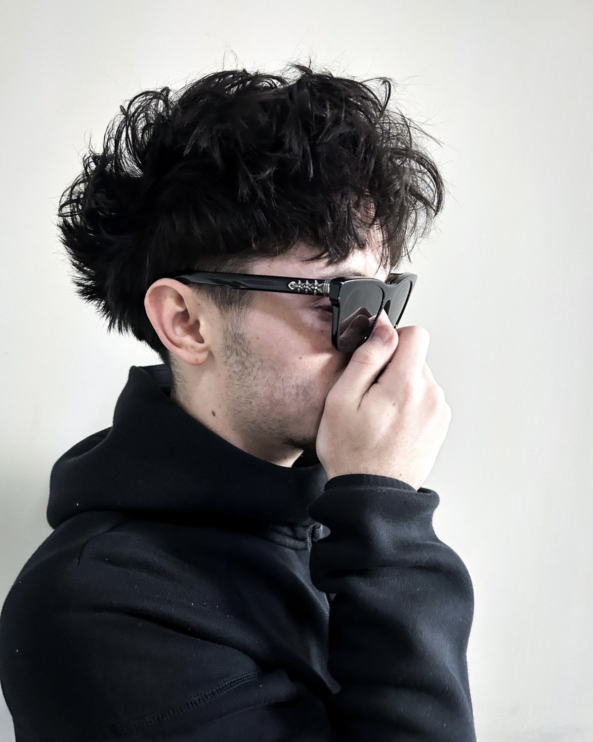 Chrome Hearts BLACK “CLITTERATI” WAYFARER SUNGLASSES Size ONE SIZE - 2 Thumbnail