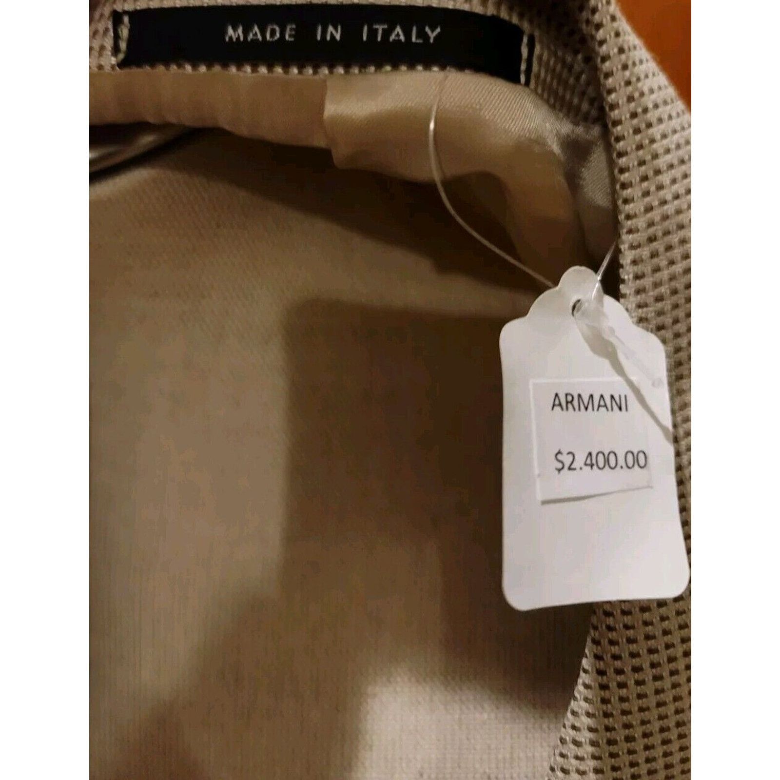 Armani Collezioni Armani Collezioni 2bt Beige Blazer 44 L Size 44L - 4 Thumbnail