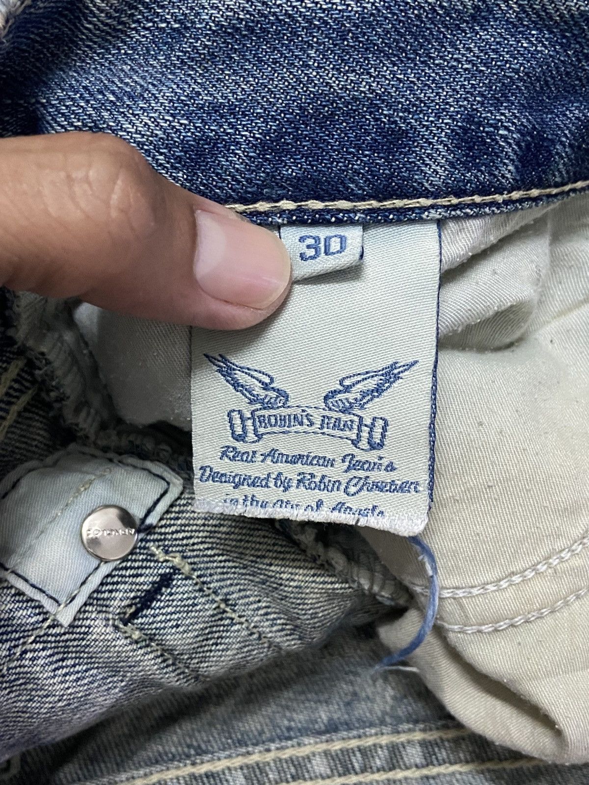Robins Jeans DISTRESSED ROBIN'S JEANS Size US 31 - 12 Thumbnail