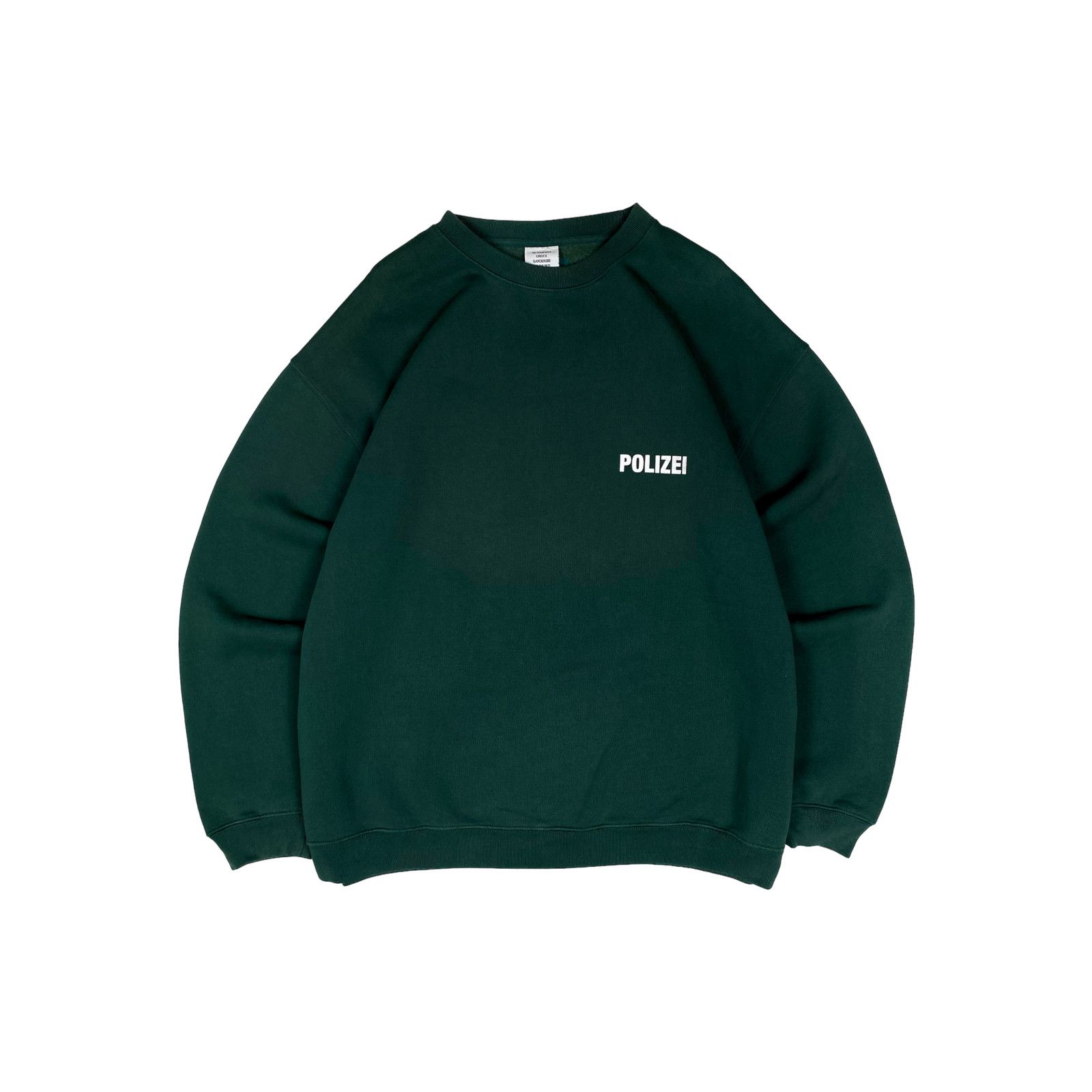 Vetements Vetements Green Polizei Crewneck Size US M / EU 48-50 / 2 - 1 Thumbnail