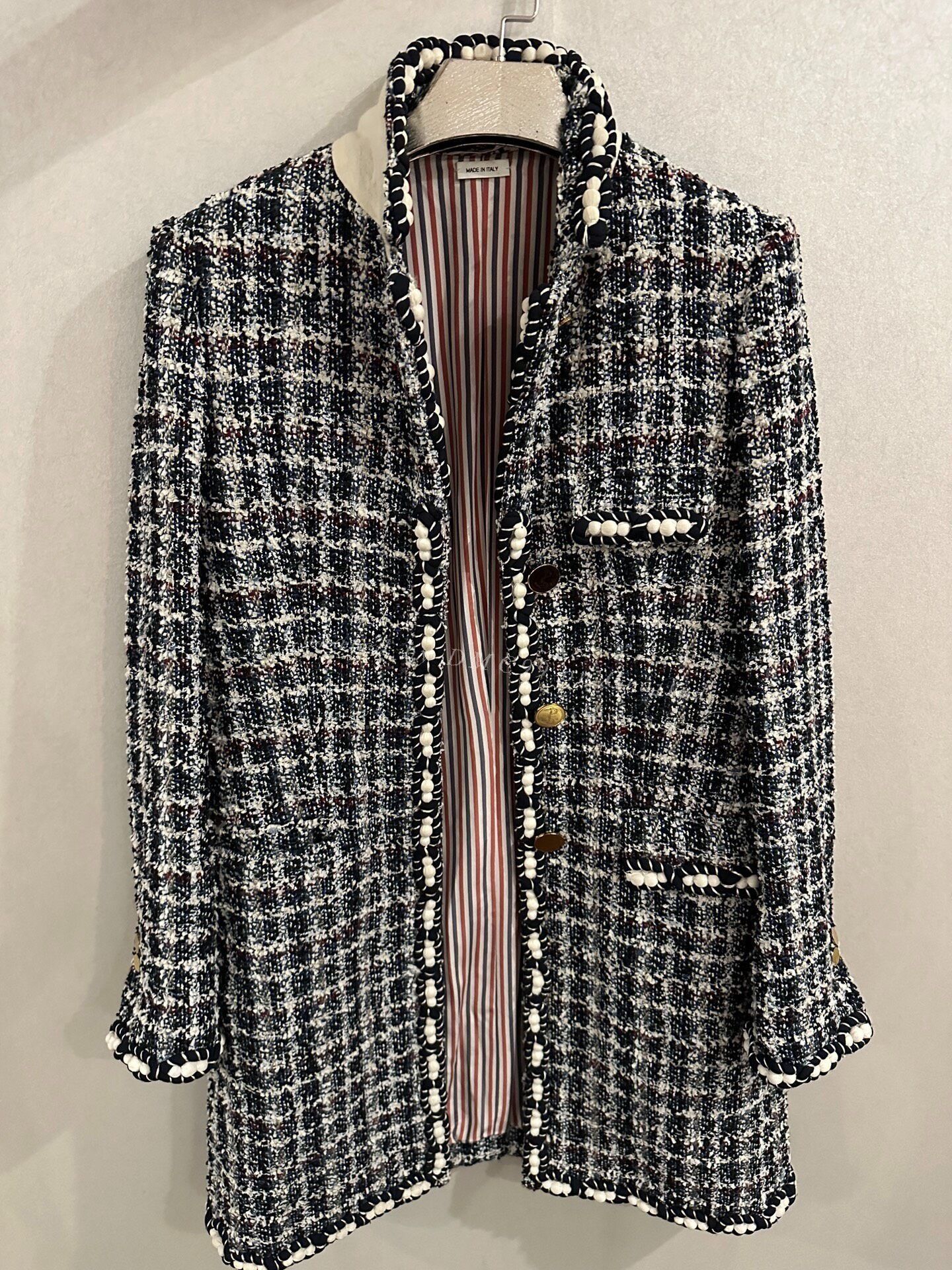Thom Browne Thom Browne Wool Gold Button Coat Size US XS / EU 42 / 0 - 1 Thumbnail