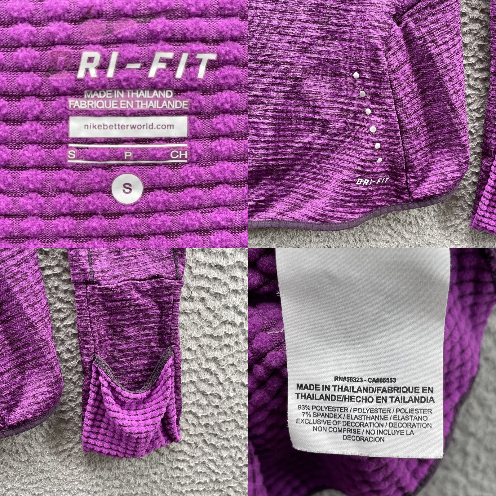 Nike Nike Athletic Pullover Womens Small Waffle Knit Running Yoga Training Y2k Hiking Size S / US 4 / IT 40 - 8 Thumbnail