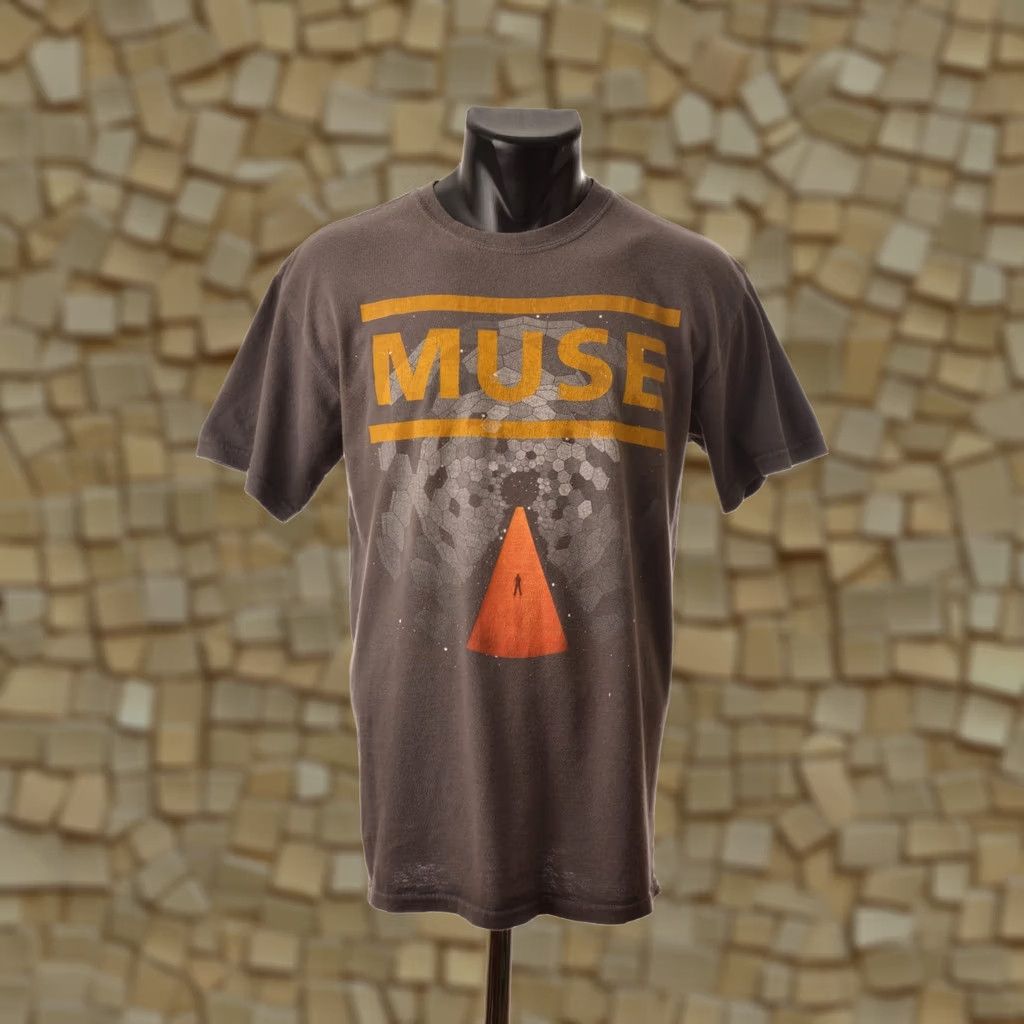 Gildan Gildan Muse Vintage T-Shirt Gray M Mens Short Sleeve 100% Cotton 2000s Alt Rock Size US M / EU 48-50 / 2 - 1 Thumbnail