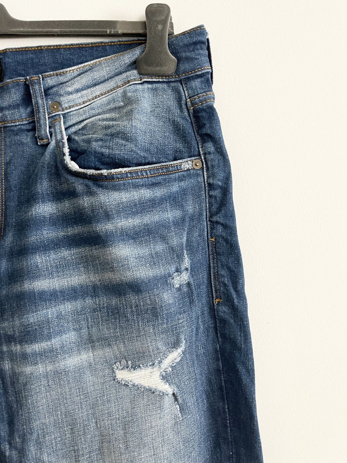 Hudson STEAL! 2000s Hudson Jeans Distressed Washed Denim Size US 36 / EU 52 - 2 Thumbnail