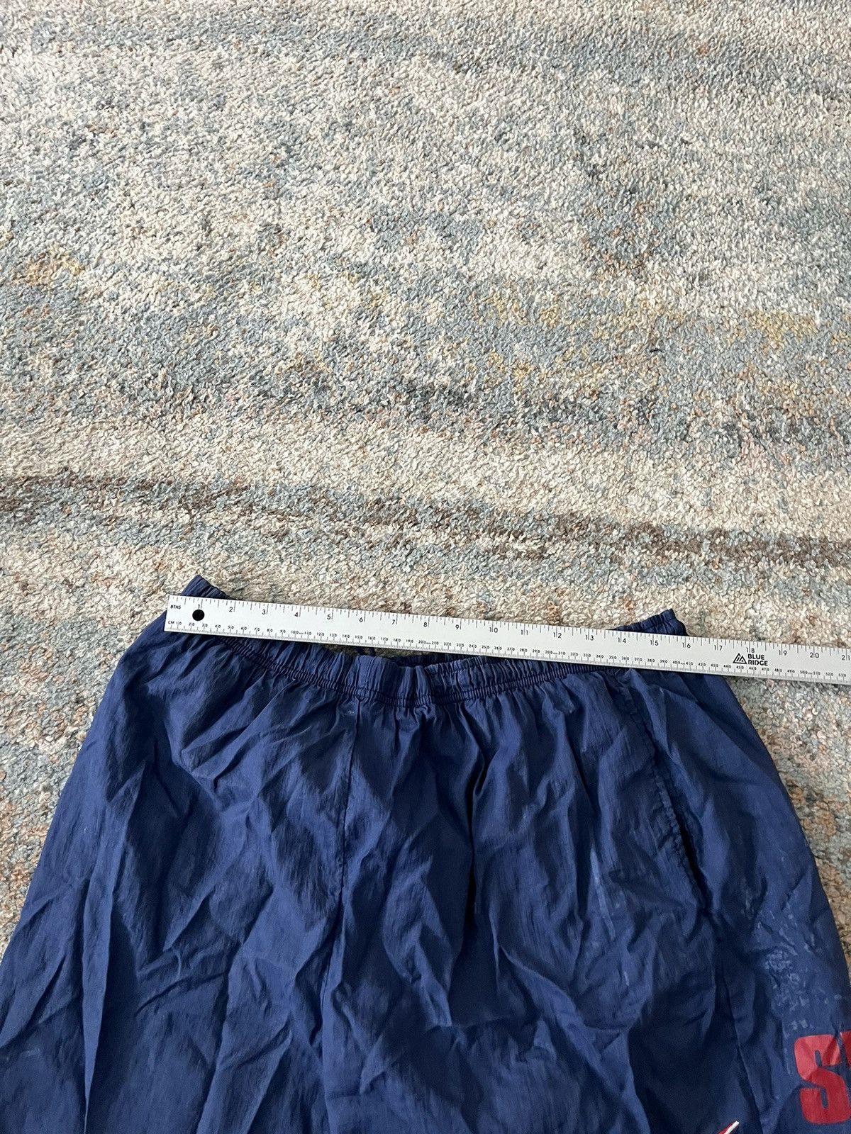 Nike × Vintage VTG Nike Drill Swishy Shorts sz L RARE Swoops Size US 32 / EU 48 - 10 Thumbnail