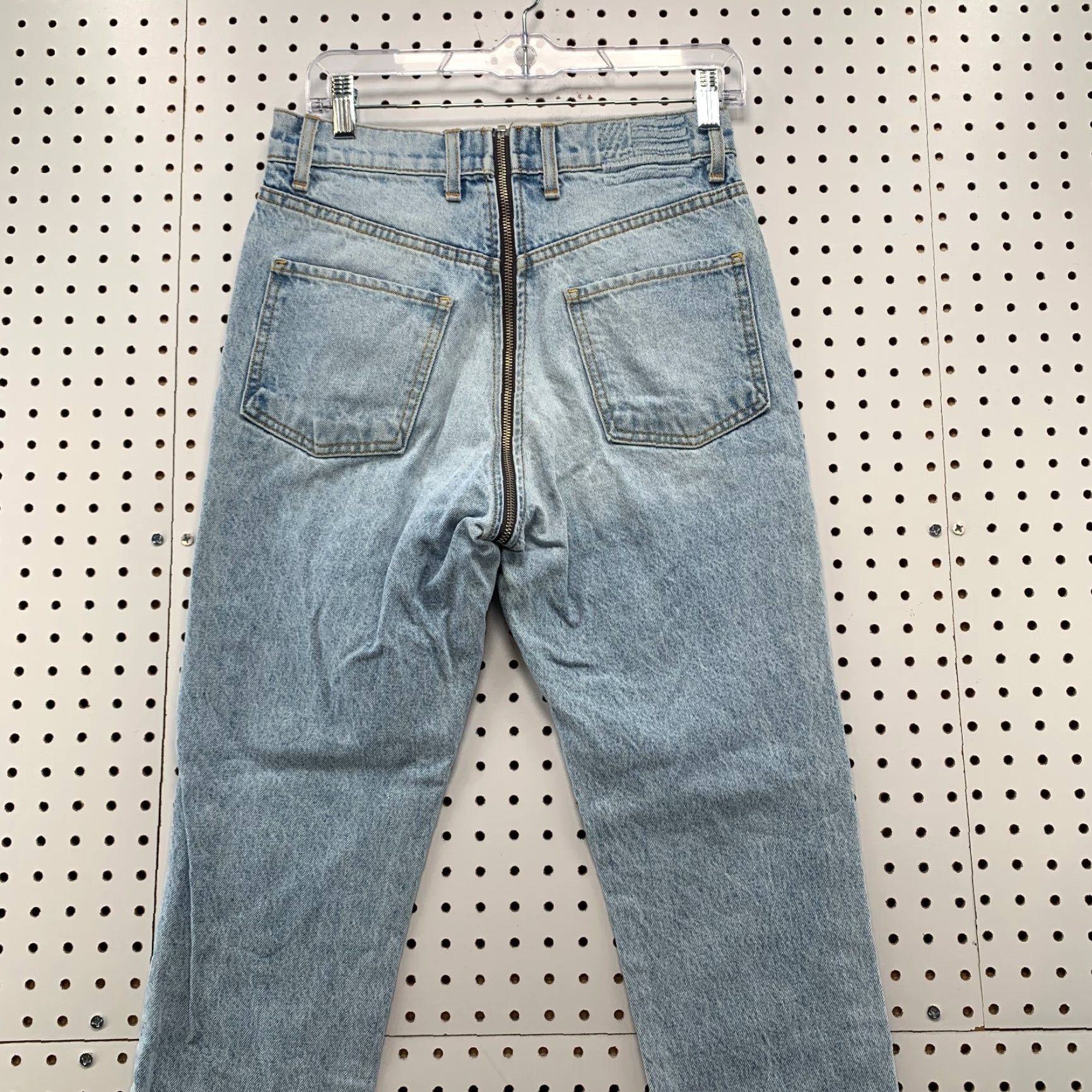 Vintage Revice Blue Denim Jeans Womens Size 27 Zipper Front To Back Light Wash Fit 28x27 Size 27" / US 4 / IT 40 - 7 Thumbnail