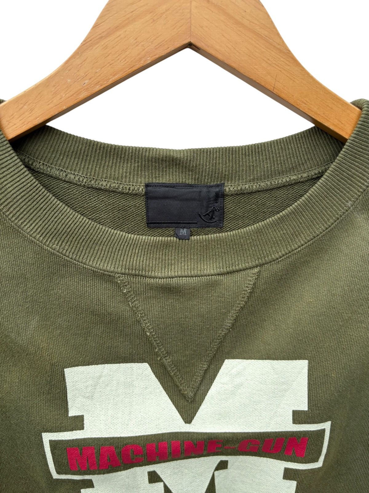 Japanese Brand Acoustic Japan Sleeveless Machine Gun Logo Faded Sweatshirt Size US L / EU 52-54 / 3 - 4 Thumbnail