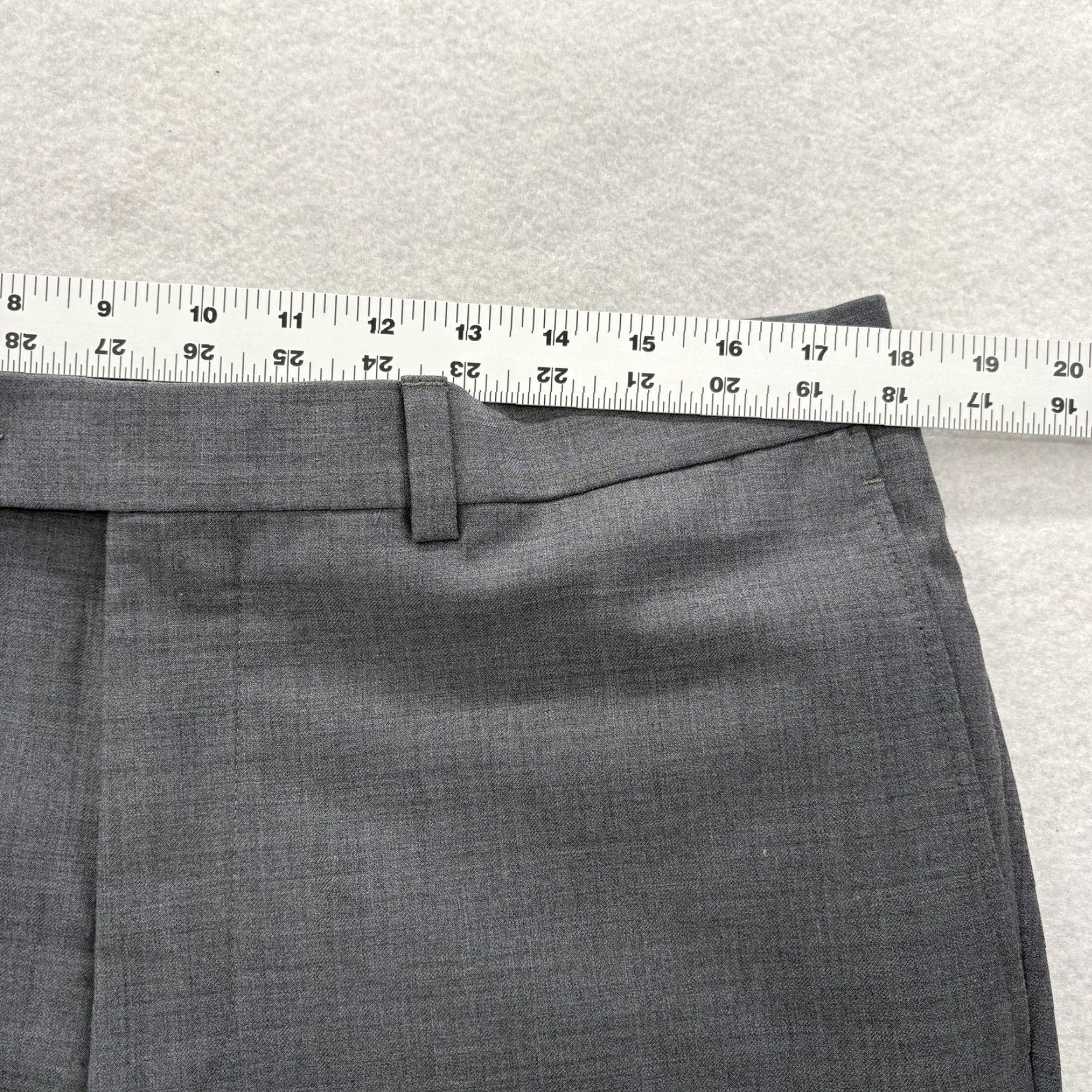 Vintage Riviera Jack Victor Pants Mens 36x28 Gray Traveller Wool Blend Dress Flex Formal Size US 36 / EU 52 - 7 Thumbnail