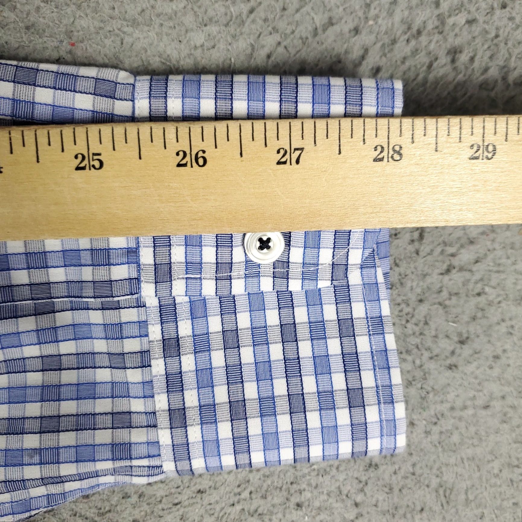 UNTUCKit UNTUCKit Shirt Mens LT Large Tall Blue Plaid Slim Fit Button Up Long Sleeve Shirt Size US L / EU 52-54 / 3 - 6 Thumbnail
