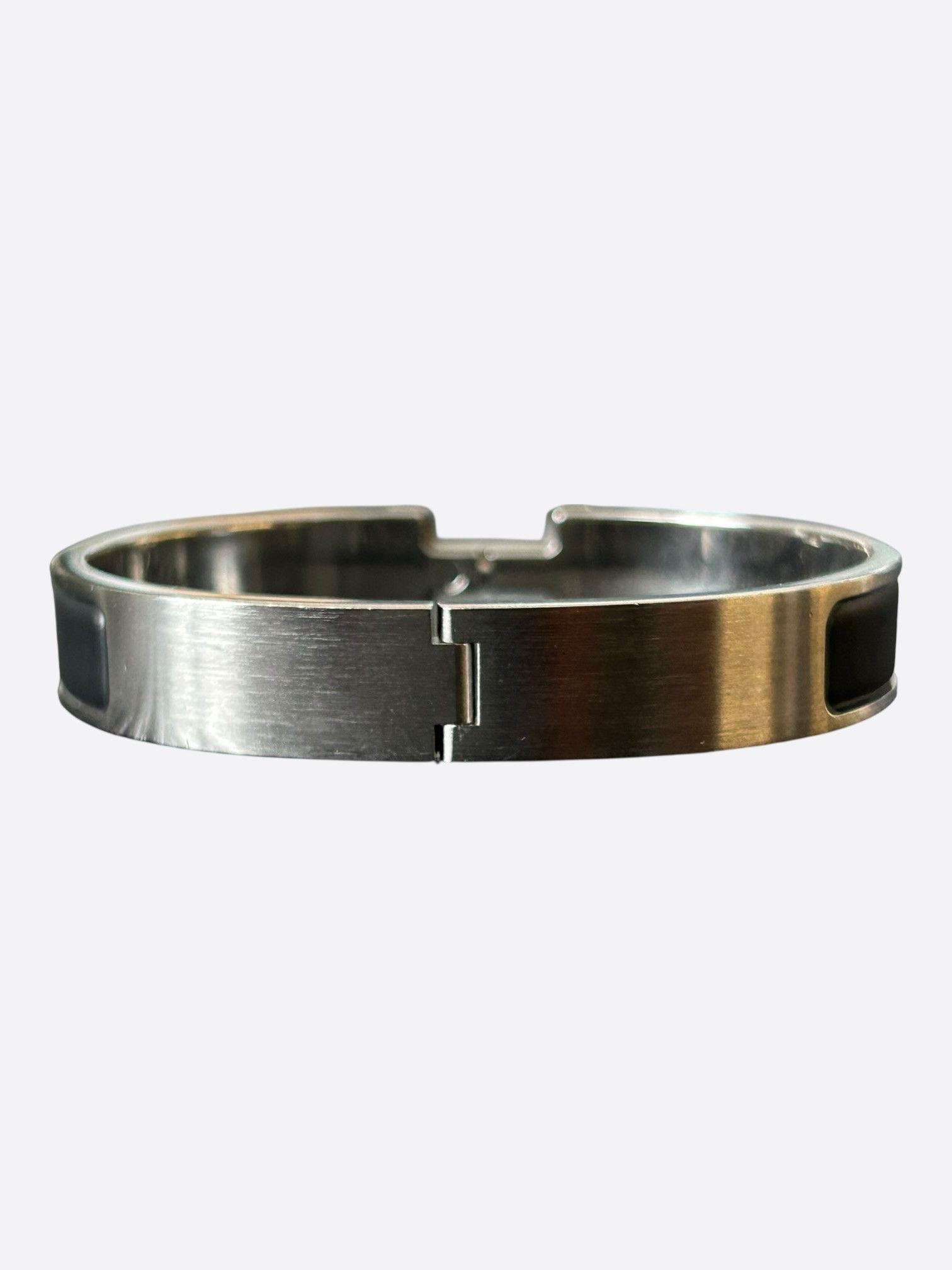 Hermes Hermes Palladium & Black Clic Clac H Bracelet Size ONE SIZE - 2 Thumbnail