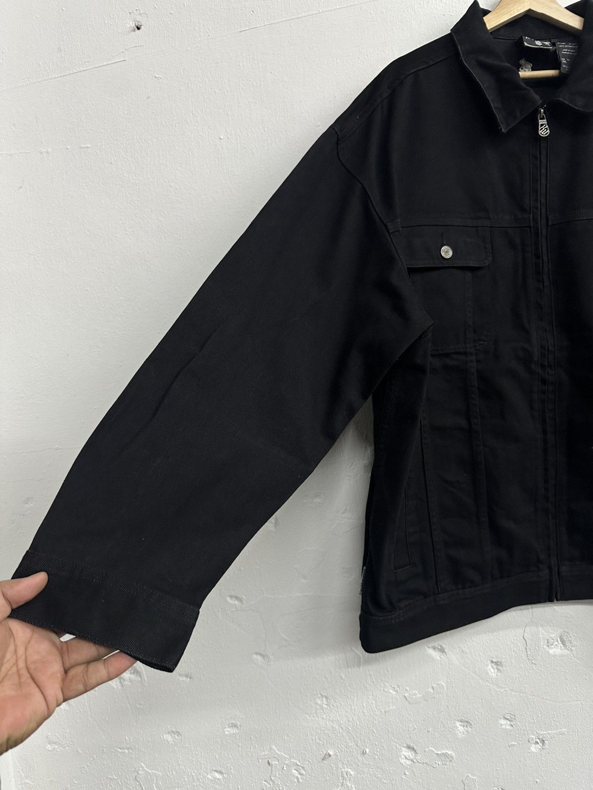 Rocawear Y2K JAYZ ROCAWEAR TRIPLE BLACK DENIM Jacket Size US XXL / EU 58 / 5 - 7 Thumbnail