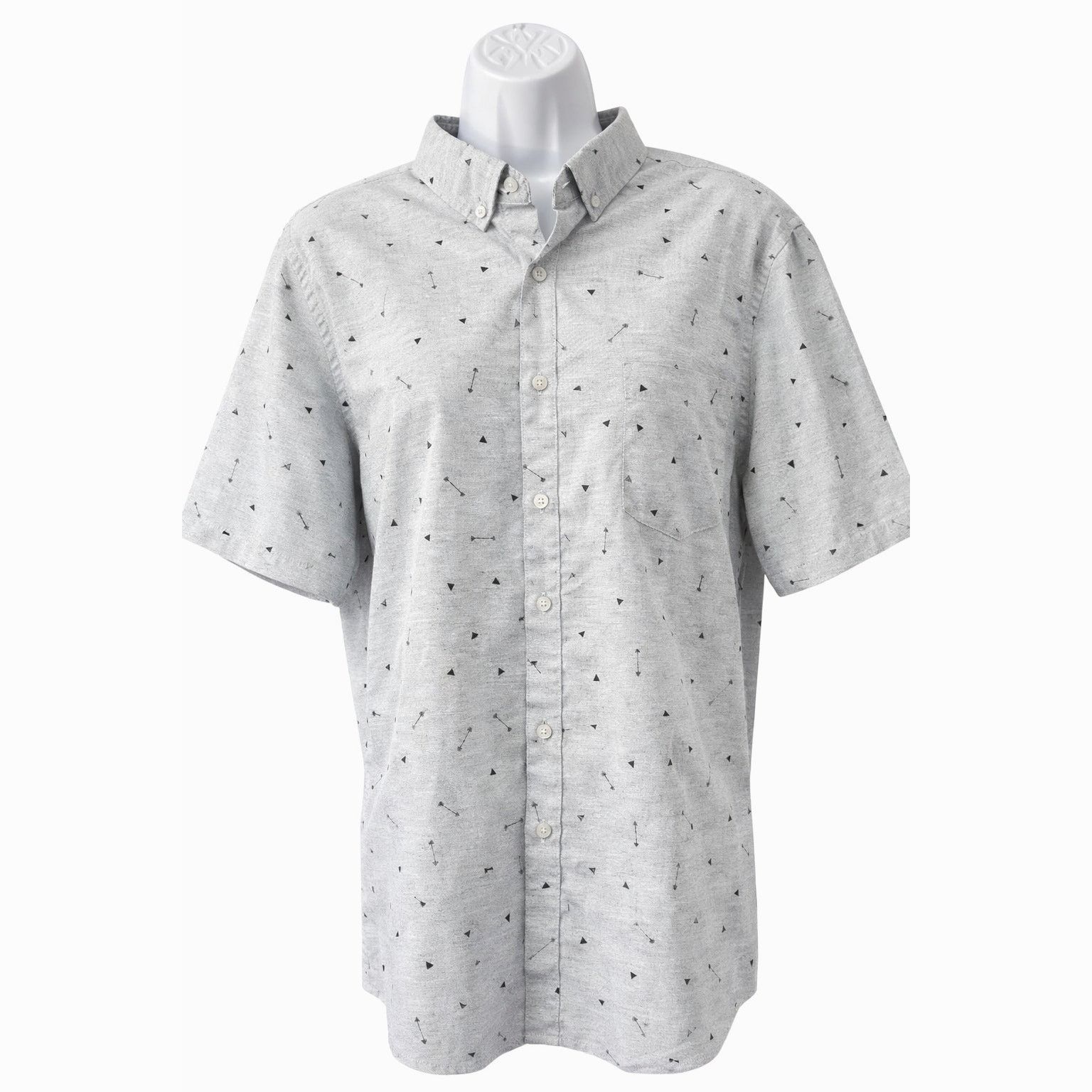 Molokai Surf Co. Molokai Surf Co Button Up Shirt Gray Short Sleeve | Mens XL Size US XL / EU 56 / 4 - 2 Thumbnail