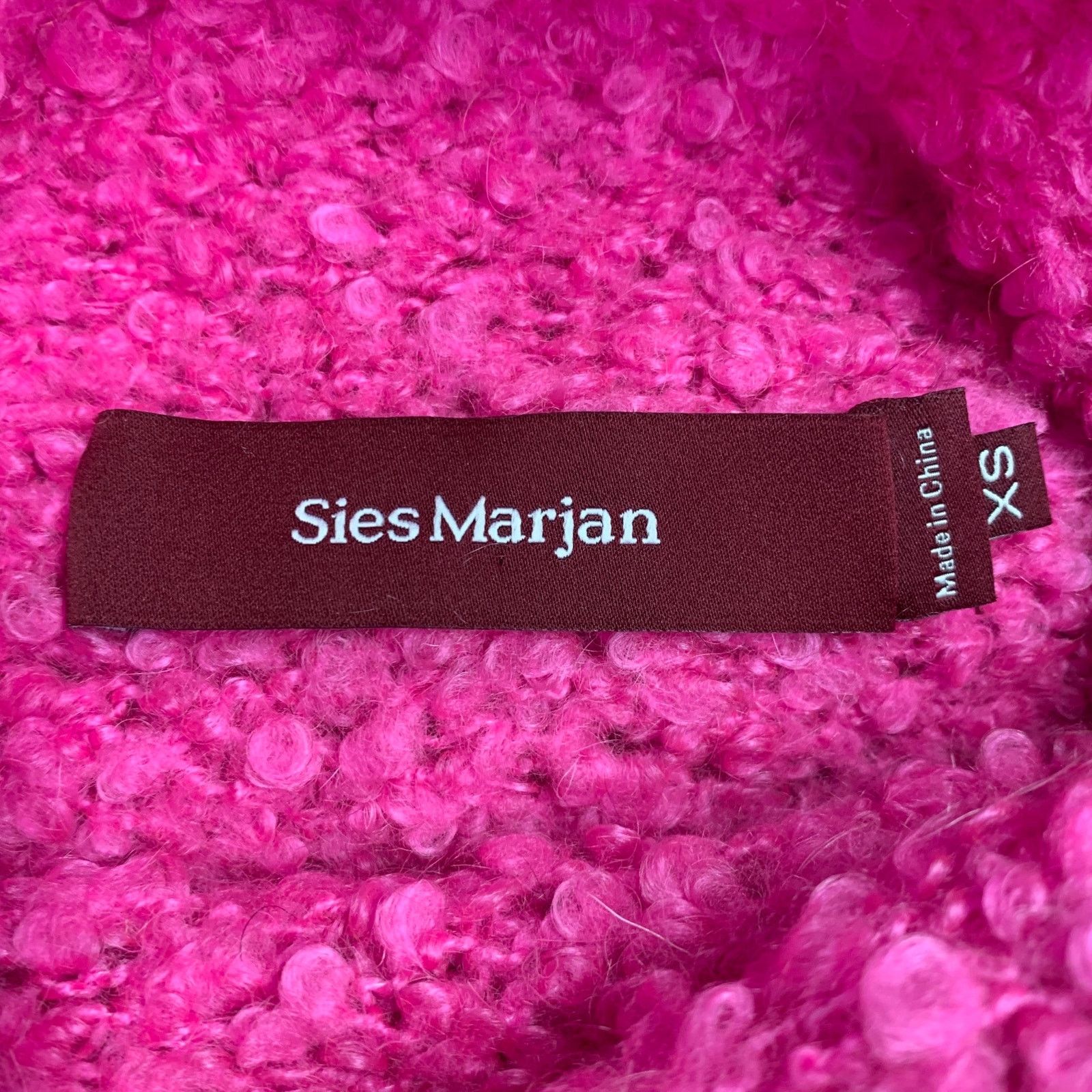 Sies Marjan XS Pink Acrylic Blend Knit Turtleneck Pullover Size XS / US 0-2 / IT 36-38 - 7 Thumbnail