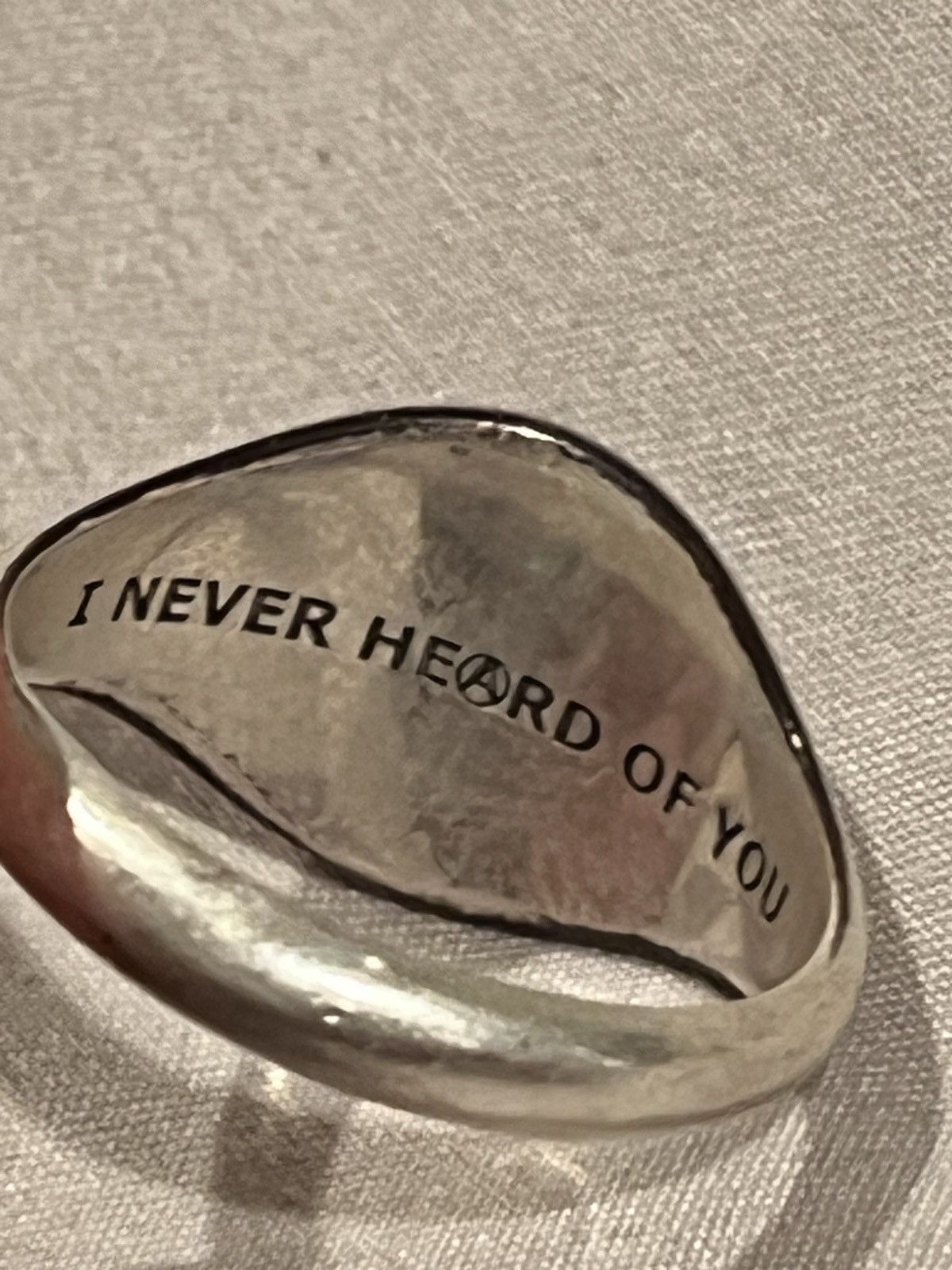 ineverheardofyou Ineverheardofyou fuck you Ring fuck the fuck off Size ONE SIZE - 11 Thumbnail