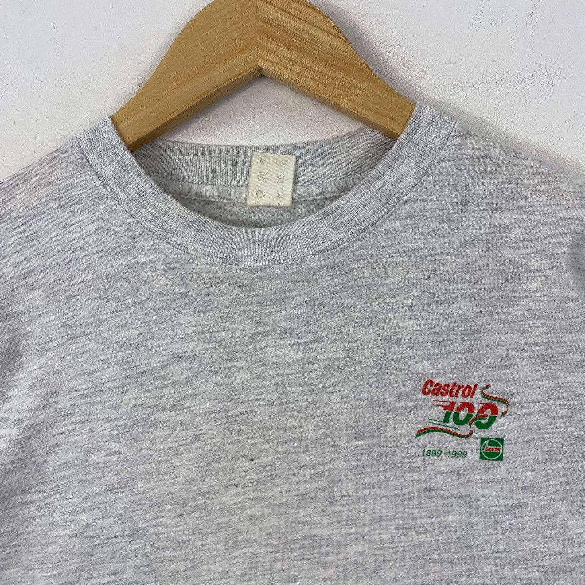 Japanese Brand × Vintage Vintage 90's CASTROL RACING 100th Anniversary Tee Shirt Size US M / EU 48-50 / 2 - 5 Thumbnail