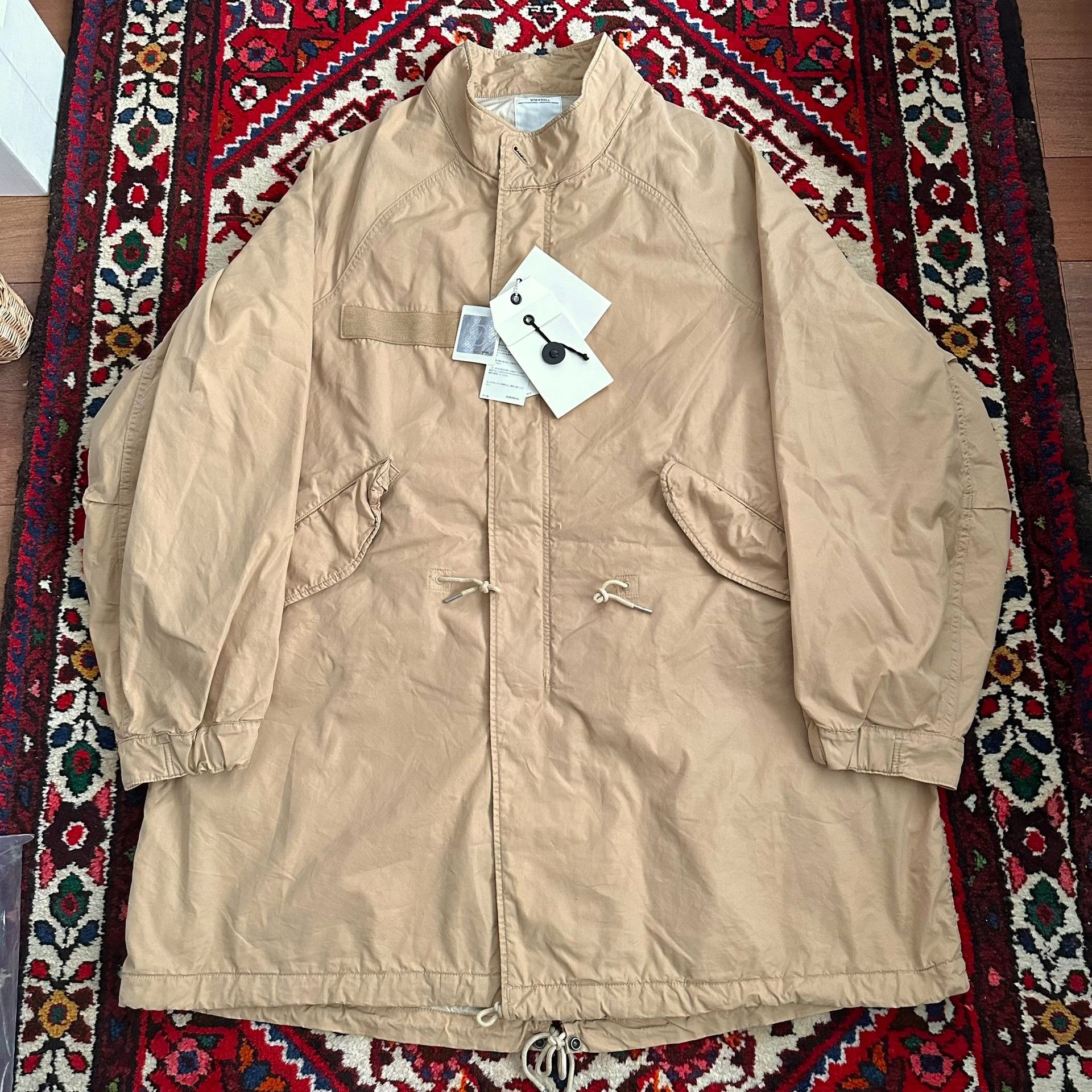 Visvim visvim m65 coat in beige color Size US M / EU 48-50 / 2 - 1 Thumbnail