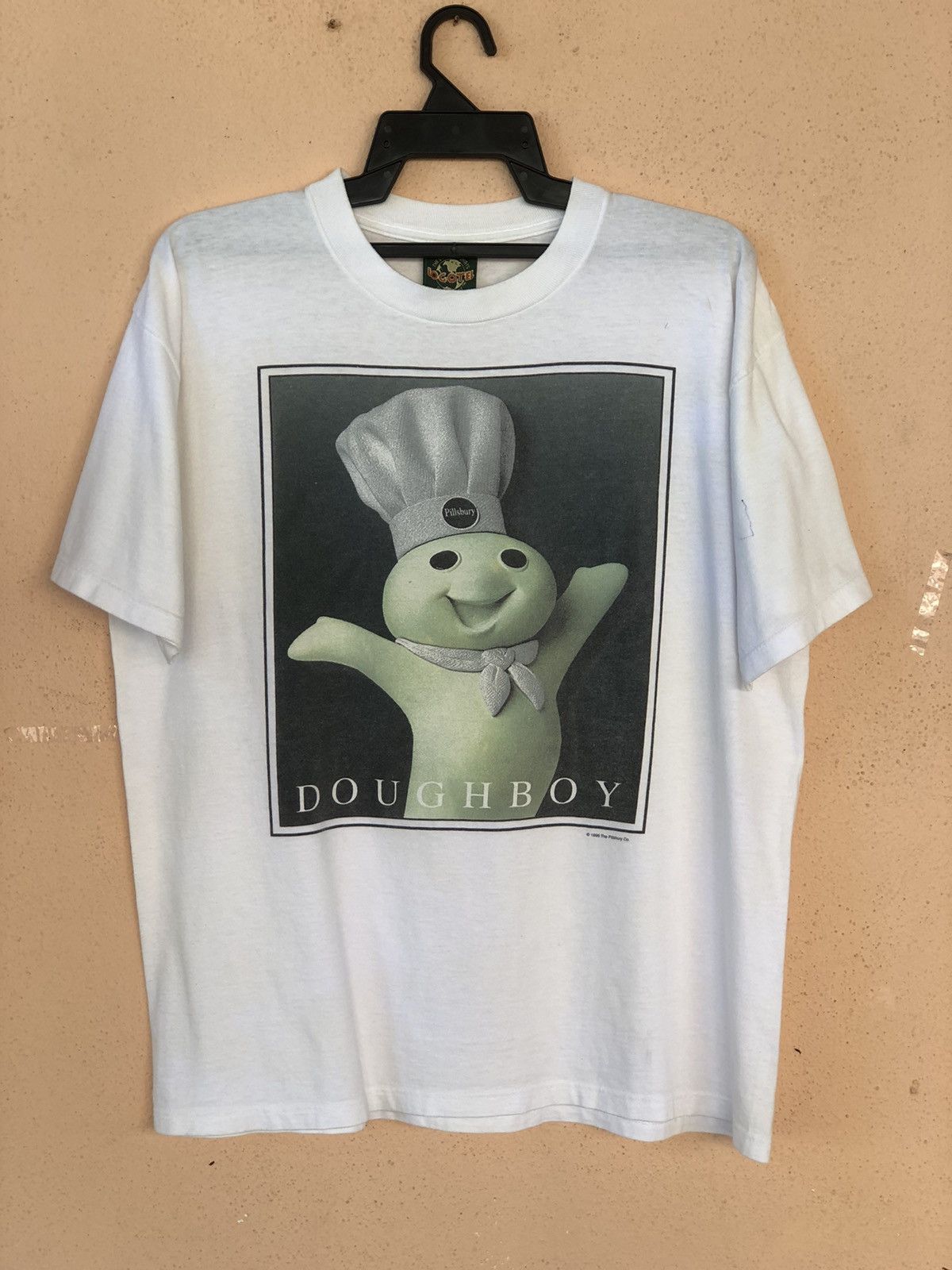 Vintage Vintage 90s DOUGHBOY Cartoon Advertising Tee Size US L / EU 52-54 / 3 - 1 Thumbnail
